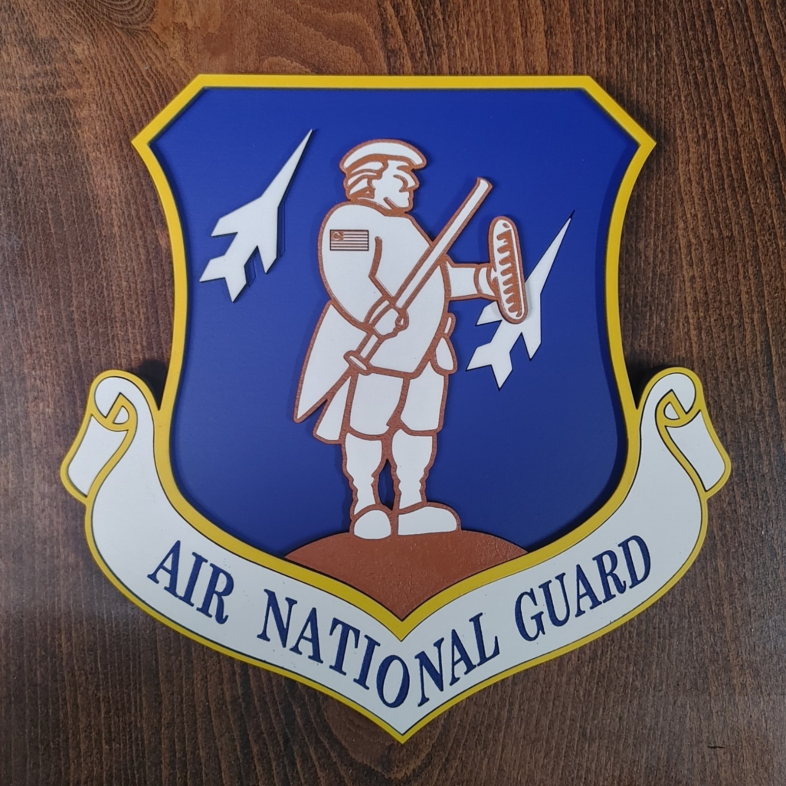 3x 8" USAF 157th Civil Engineer Squadron and 1x Fat ANG Plaque