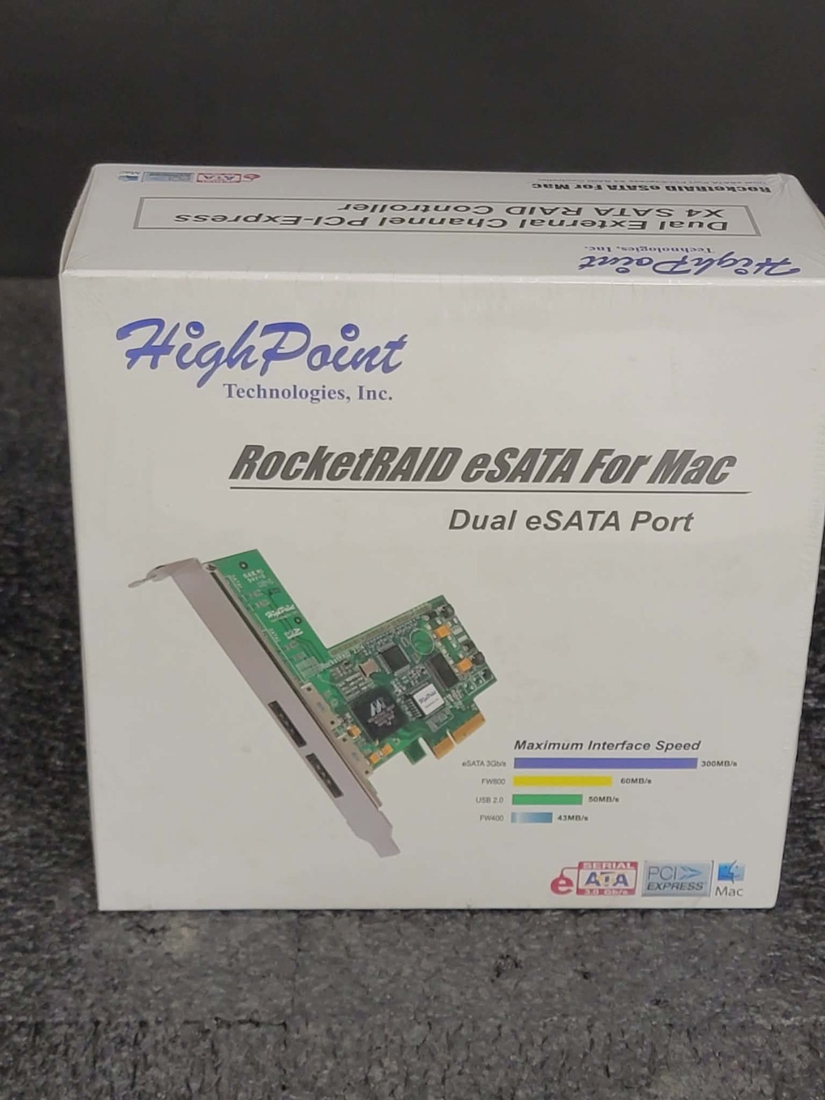New HighPoint RocketRAID 2314 eSATA X4 Raid Controller 2x External Port For Mac
