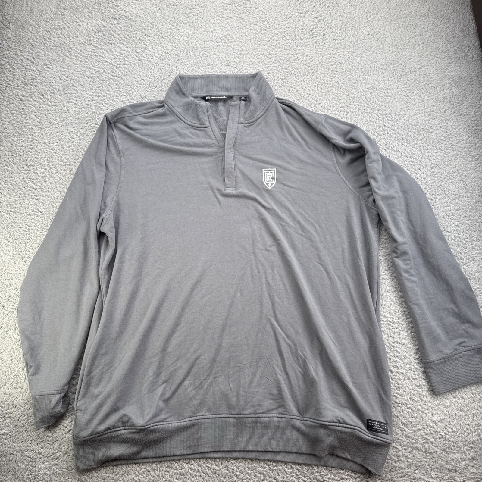 Travis Mathew 1/4 Zip Pullover Mens XXL 2XL Performance Pockets Stretch Golf