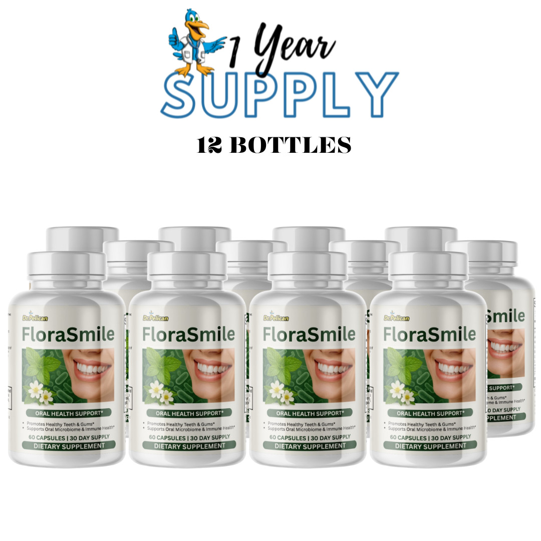 FloraSmile- Oral & Immune Support- 12 Bottles-720 Capsules