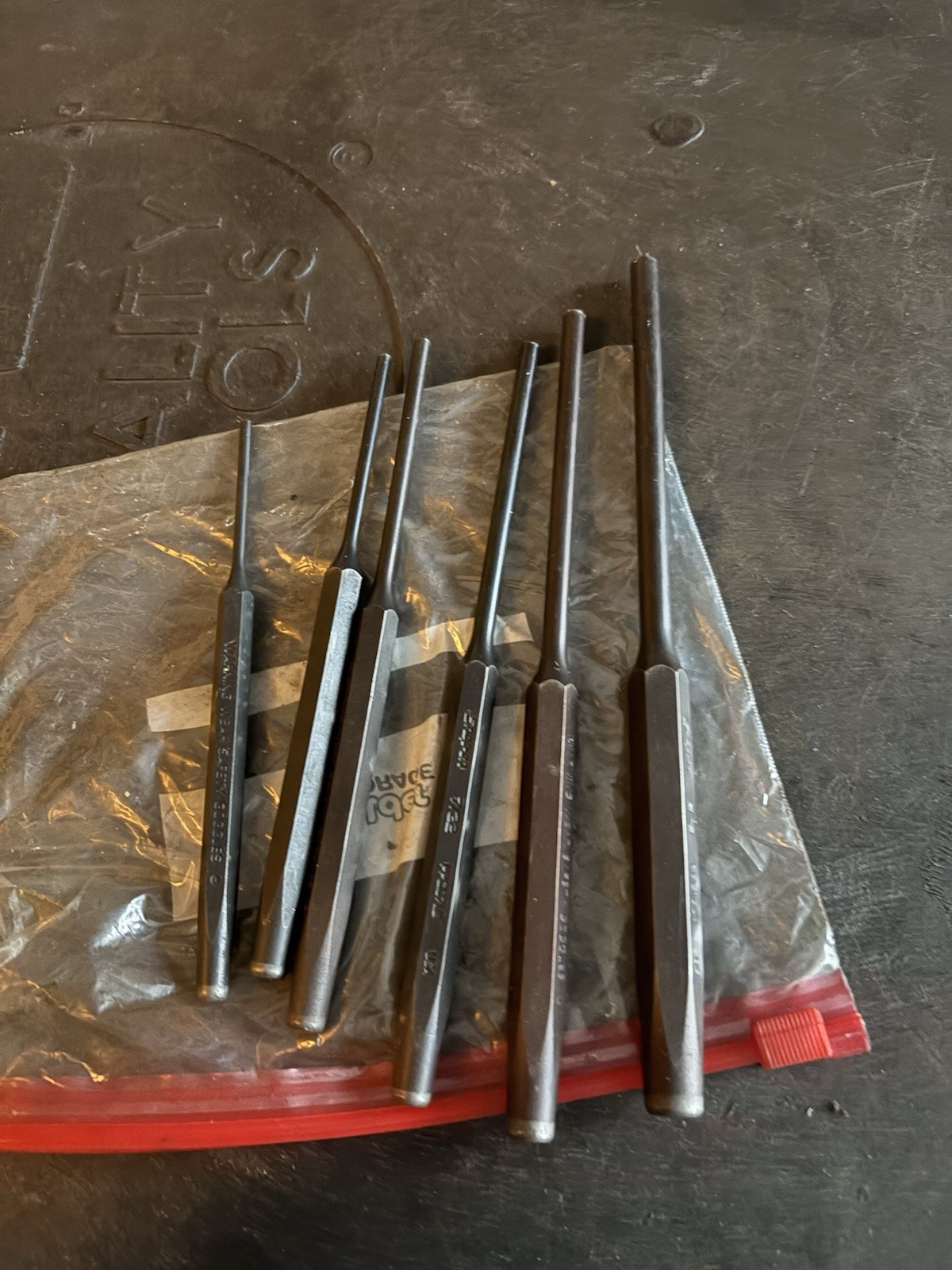Snap-on 6-pc Long Pin Punch Set PPCL60BK