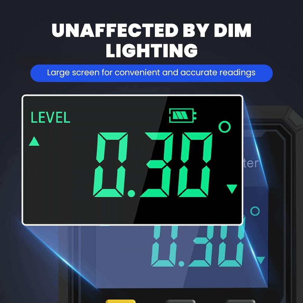 Digital Angle Finder Protractor Tool-High Accuracy Inclinometer with LED Display