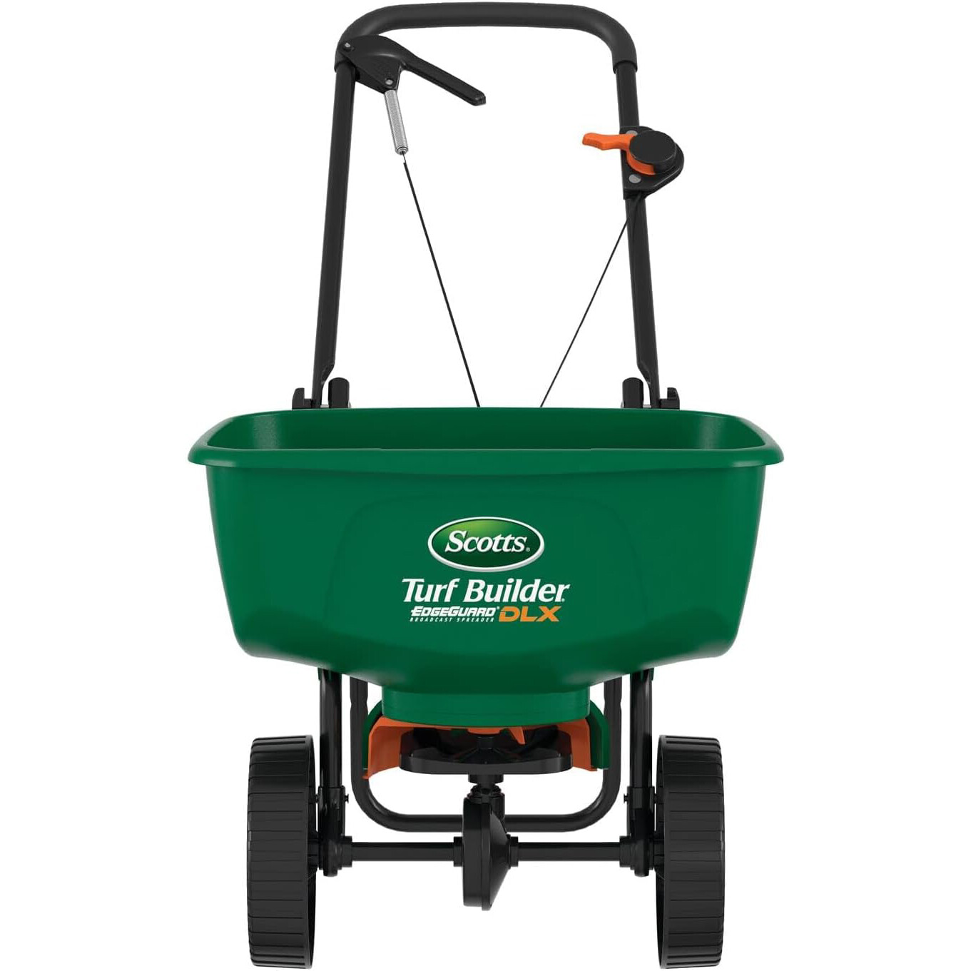 Scotts Turf Builder EdgeGuard DLX Broadcast Spreader for Seed, Fertilizer