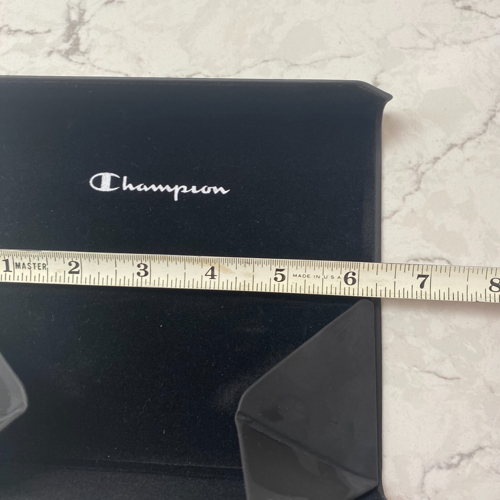 Champion Black Sunglasses Triangular Foldable Hard Case with Cleaning Cloth
