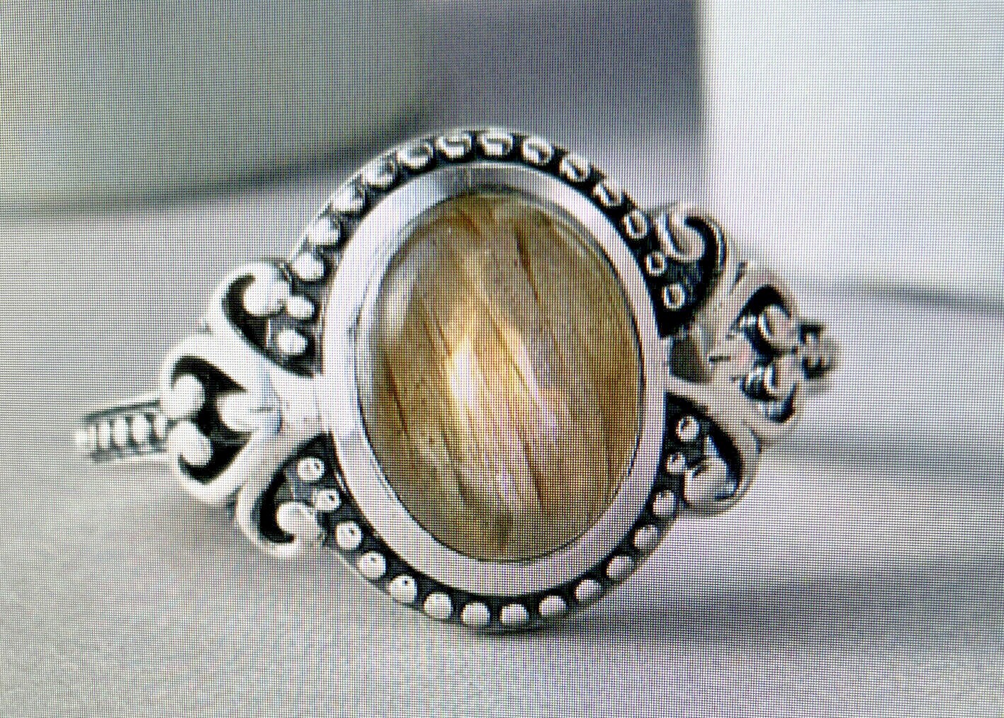 Natural Malagasy Labradorite Ring in Sterling Silver (Size 10.0) 3.25 ctw