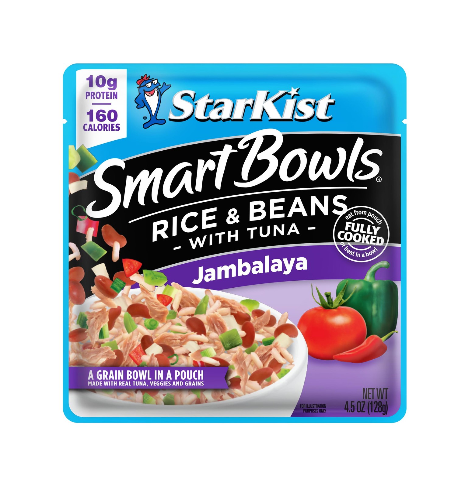 StarKist Smart Bowls Tuna, Rice and Beans, Jambalaya, 0.38 Ounce (Pack of 12)