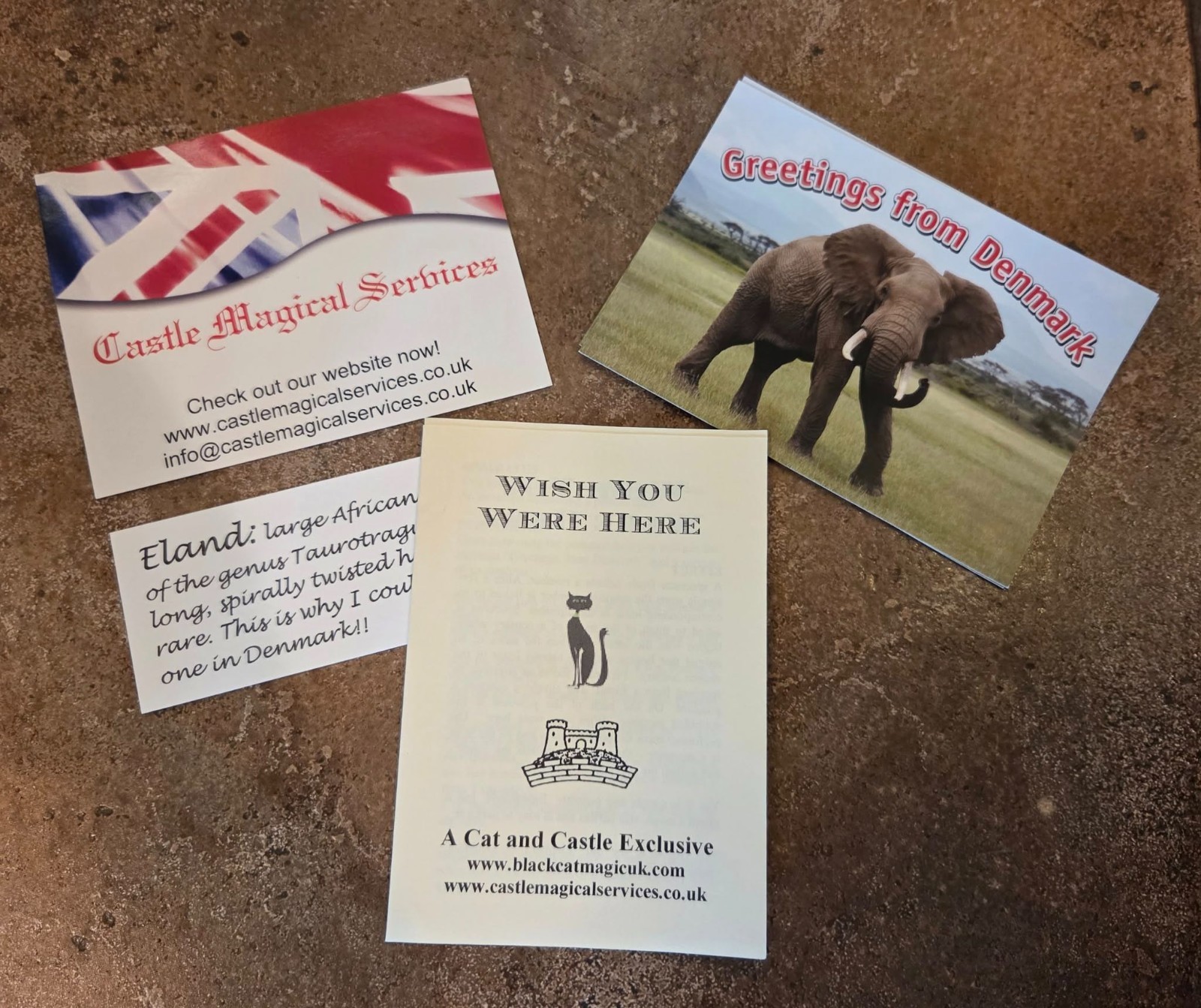 Wish You Were Here Postcard  Magic Mentalism Tricks