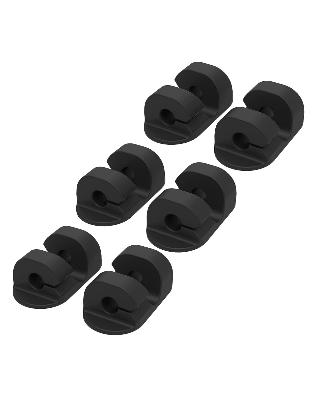 Scosche CMAA2-6PKRP 6 Pack Adhesive Cable Management Clip Kit, 6-pk, Black
