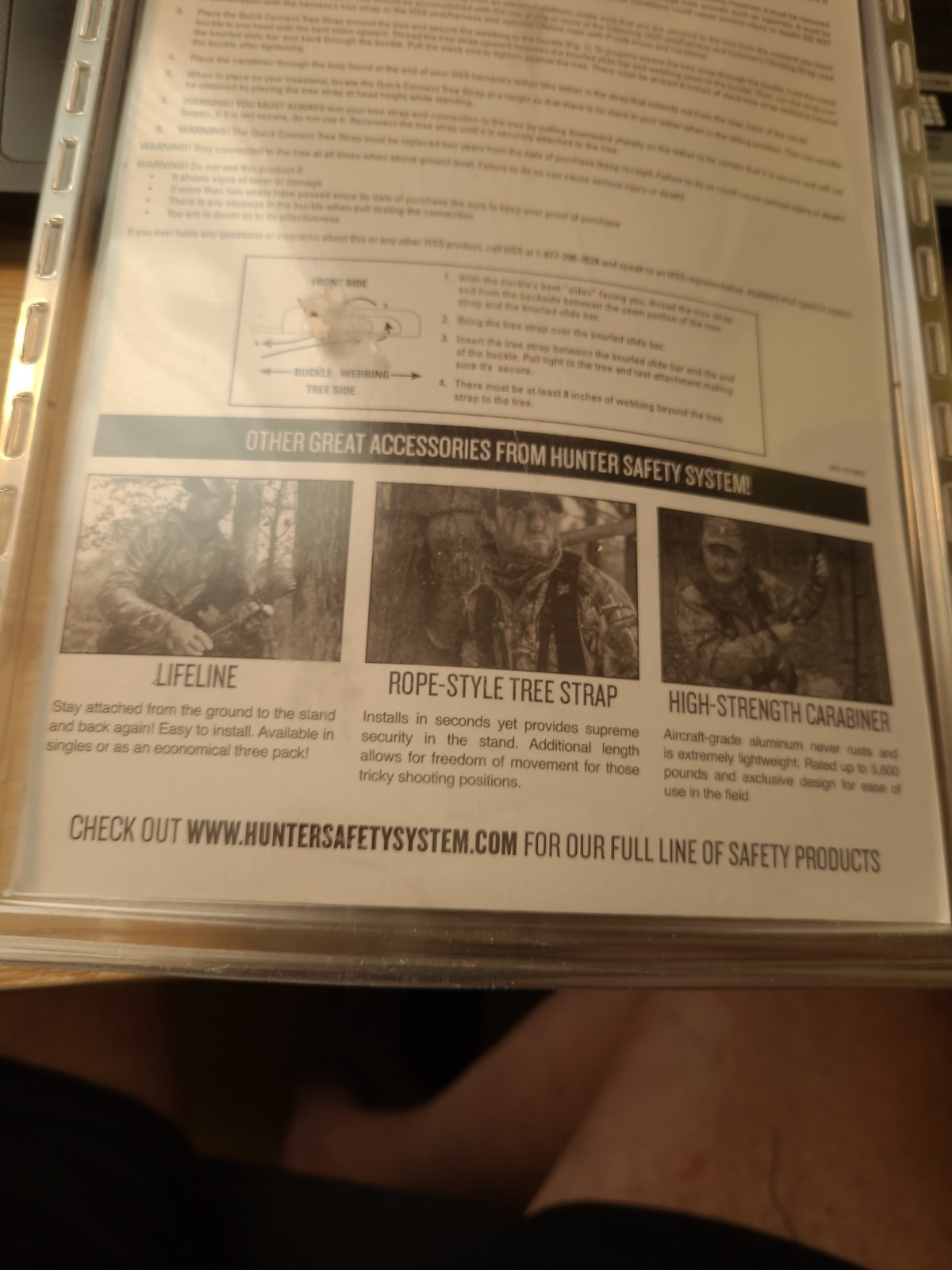 Hunter Safety System Quick-Connect Tree Strap for Tree-Stand Hunting Single
