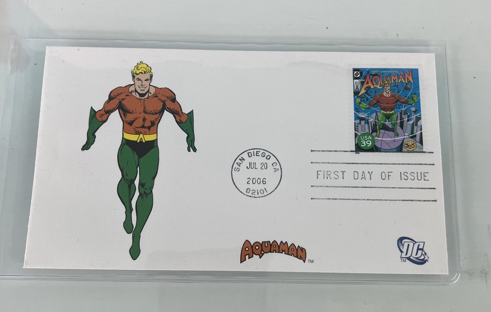 2006 First Day of Issue, honoring Aquaman - San Diego, California, July 20