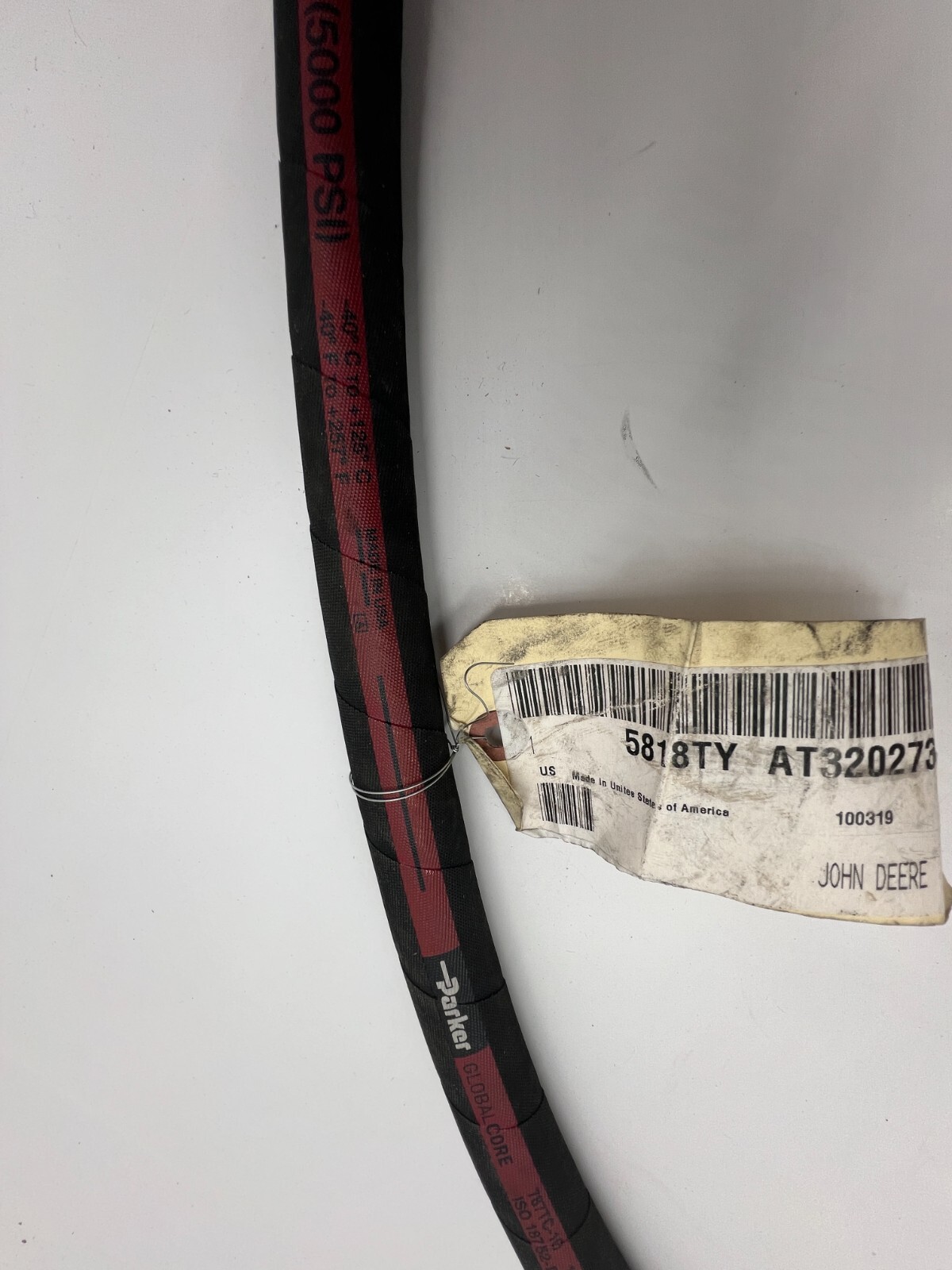 John Deere Loader Third Function Hydraulic Hose Assembly AT320273 Fits 344J 344K