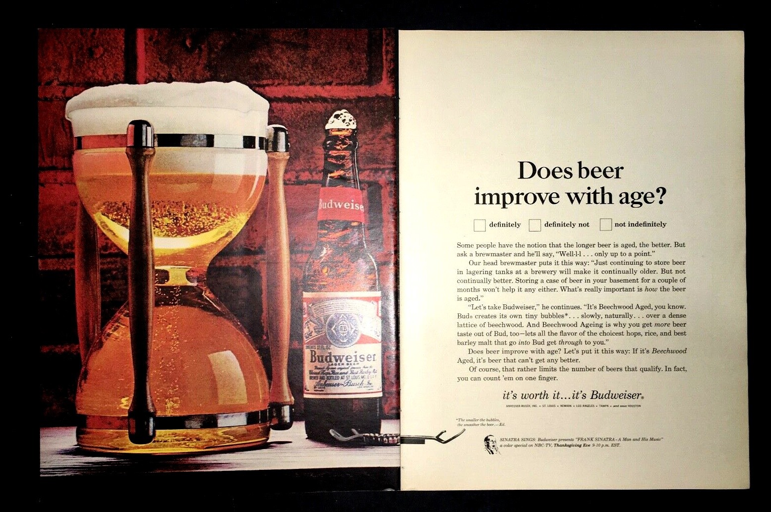Life Magazine Ad BUDWEISER 1965 AD