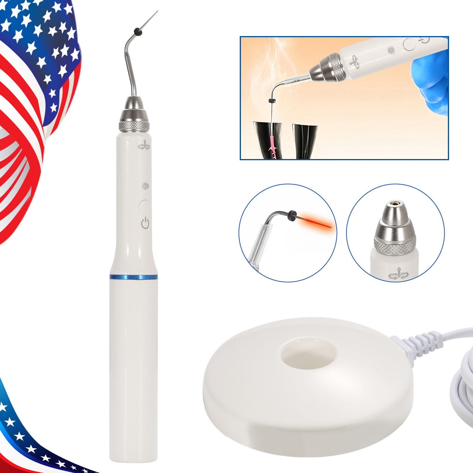 Dental Cordless Gutta Percha Obturation System Endo Heated Pen Root 2 Mode