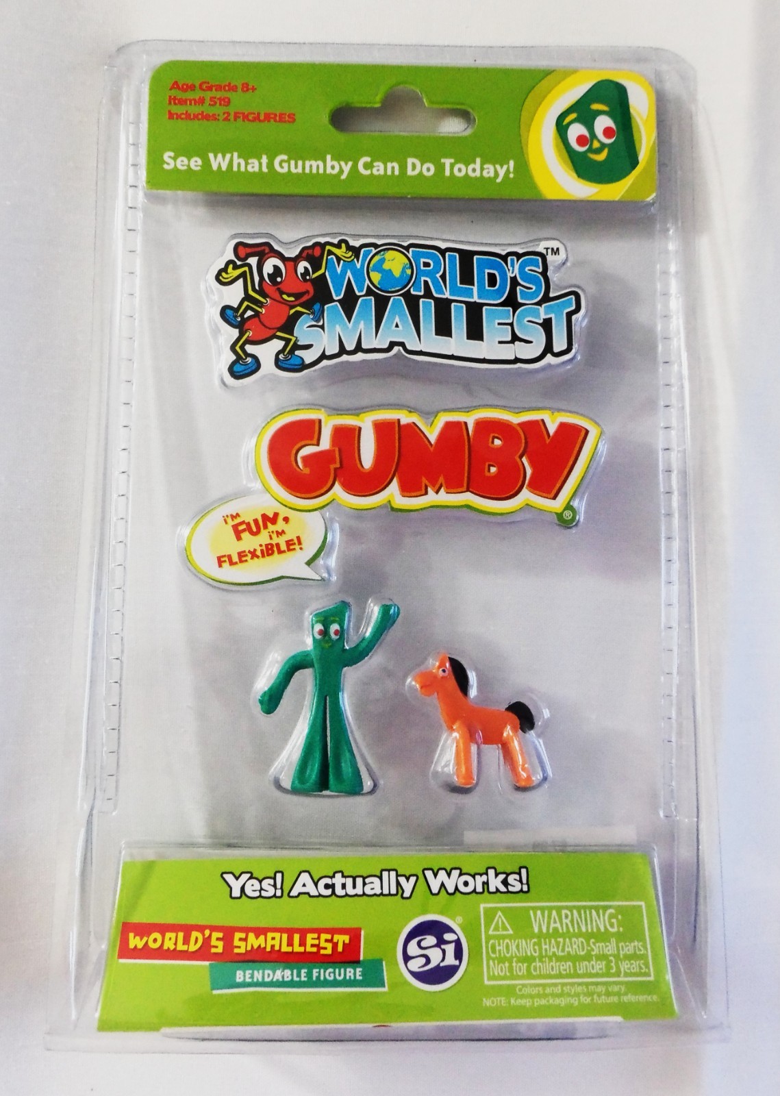 World's Smallest Toys - GUMBY (and POKEY) #519 - NEW SEALED PACKAGE - 2016