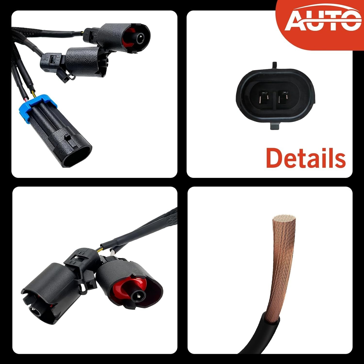 Gen 3 LS Knock Sensor Extension Relocation Harness 41'' Compatible ... Fast Ship