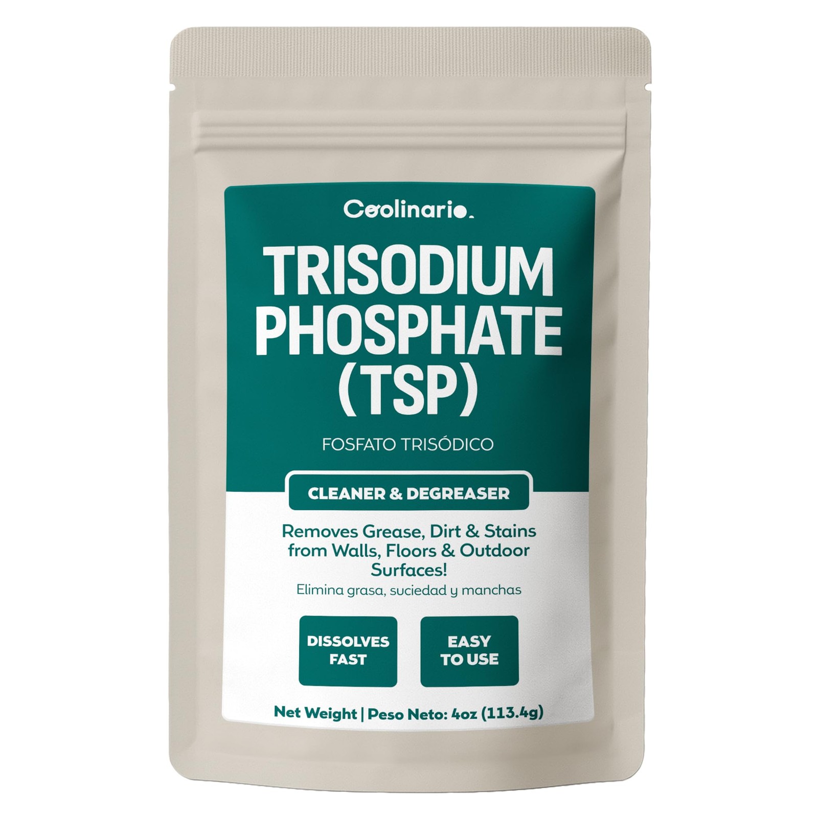 Trisodium Phosphate  TSP Cleaner 4 Oz HeavyDuty Cleaner & Degreaser for Walls...
