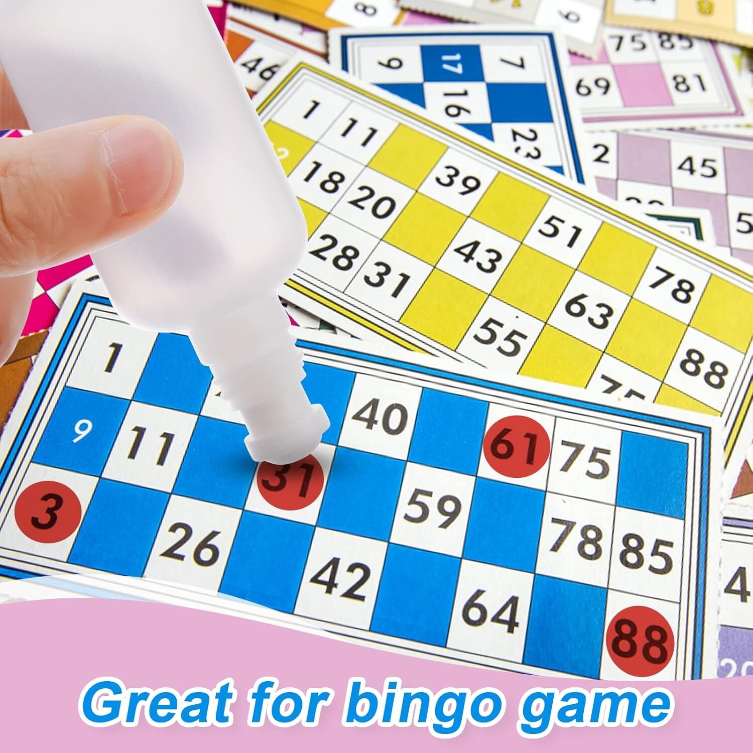 4 Pcs Empty Bingo Daubers Paint Sponge Ink Bingo Mar 2 Oz Plastic Refillable