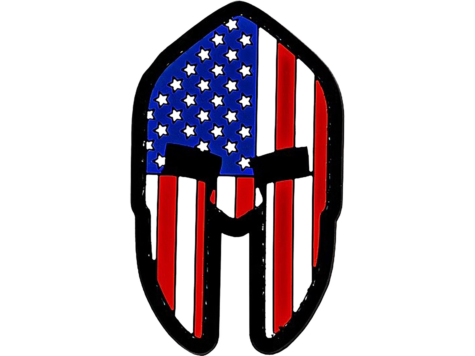 Merica Life Spartan Helmet US Flag PVC Morale Patch