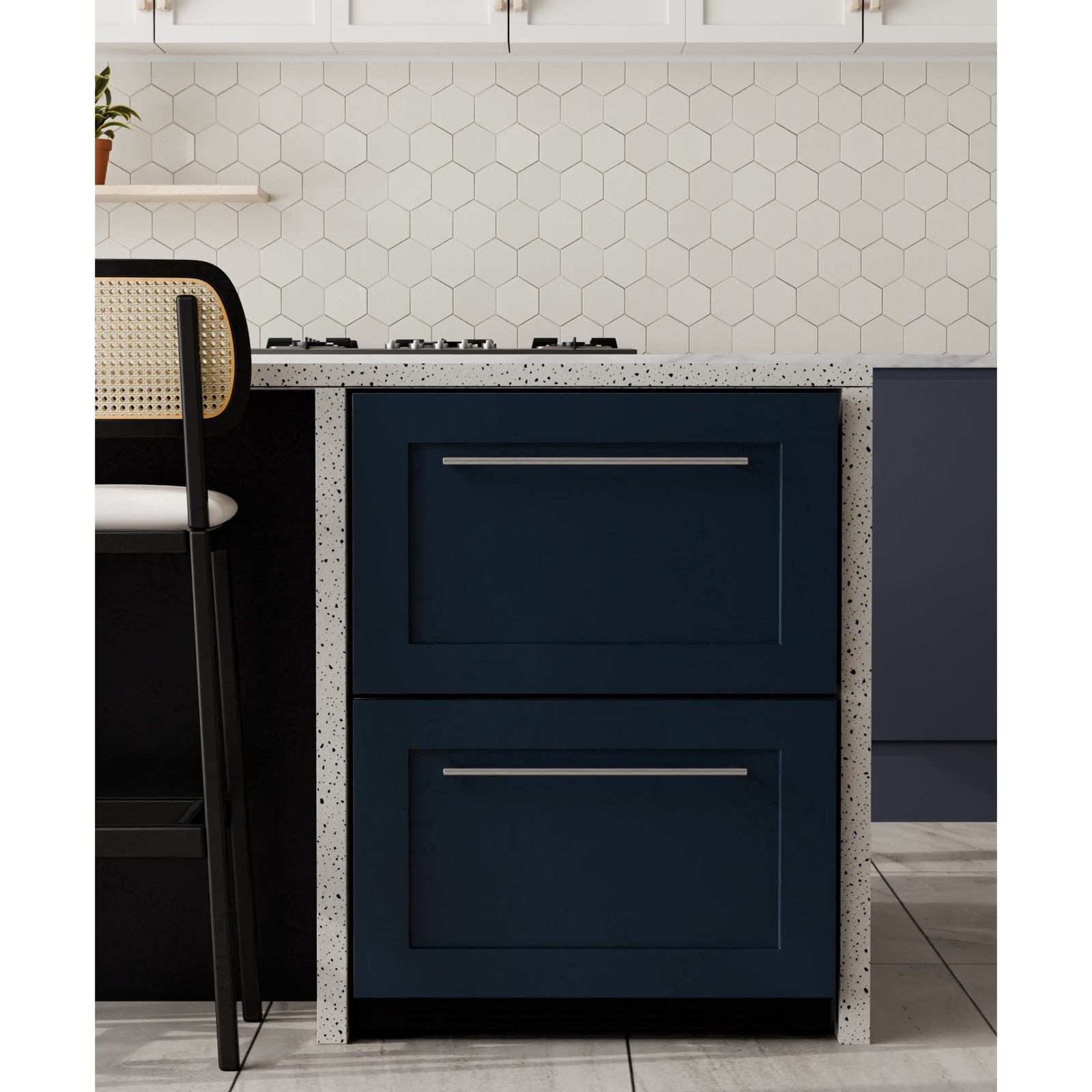 23" Panel Ready Drawer Refrigerator in Black