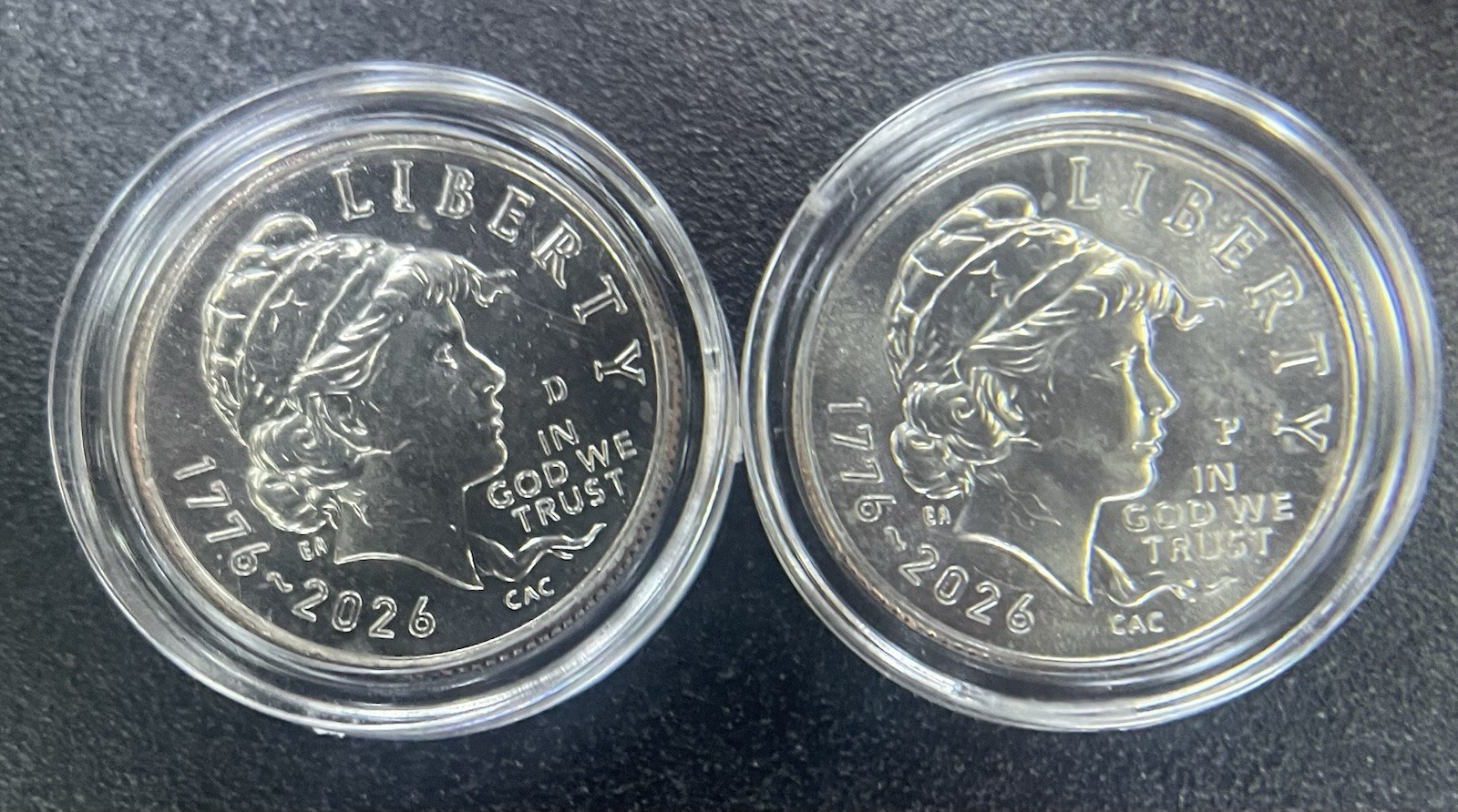 2026 P & D Emerging Liberty Dimes 1776–2026 Semiquincentennial Set BU In Capsule