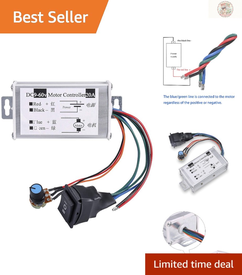 Lightweight 20A DC Motor Speed Controller Module for Efficient Power Management