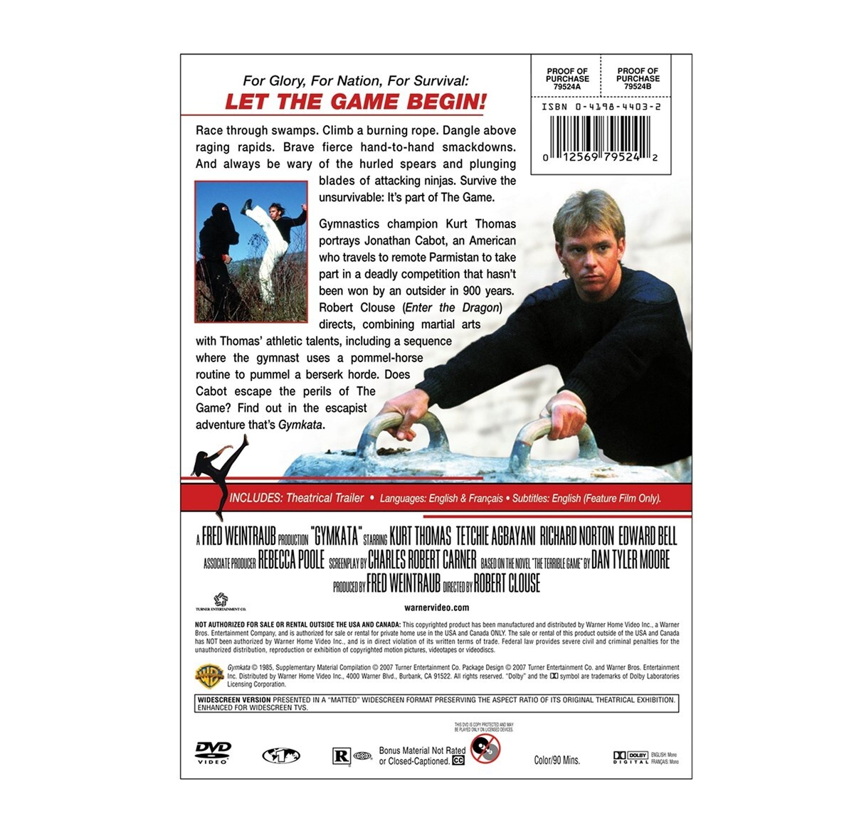 Gymkata DVD Kurt Thomas NEW
