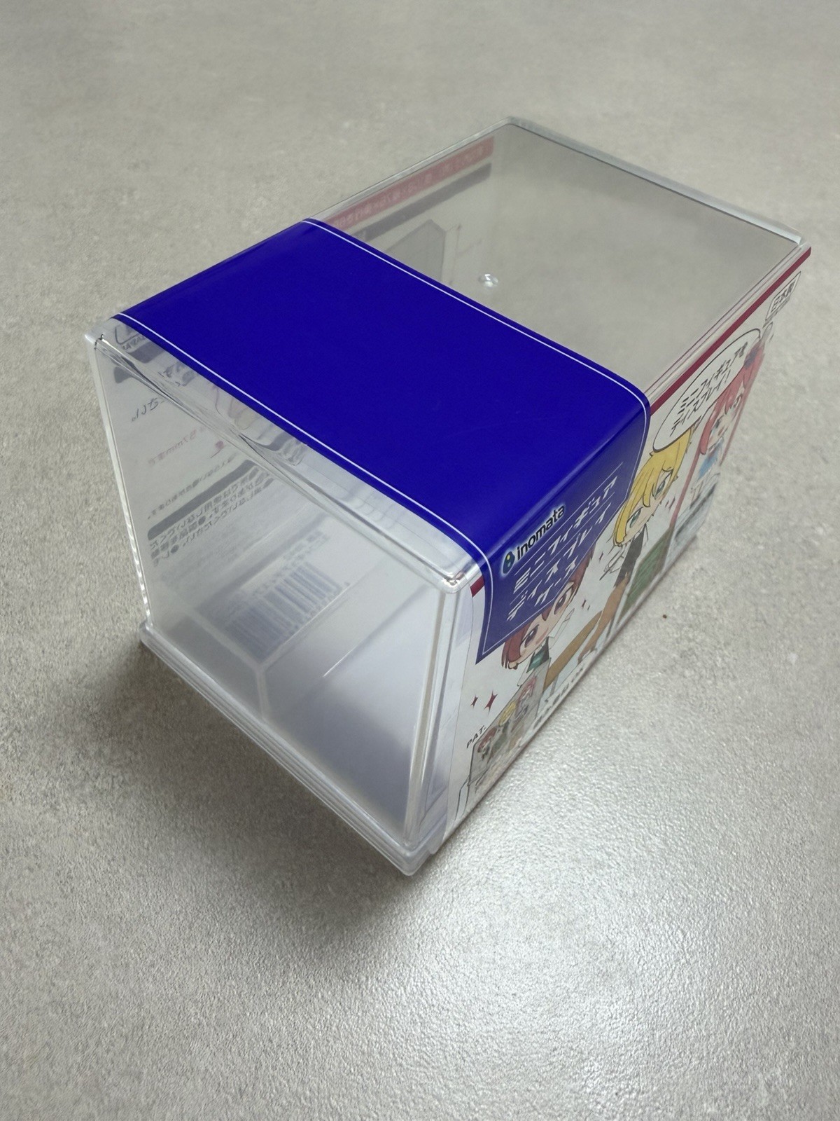 3x Inomata Mini Figure Display Case Clear Showcase Stackable Made in Japan