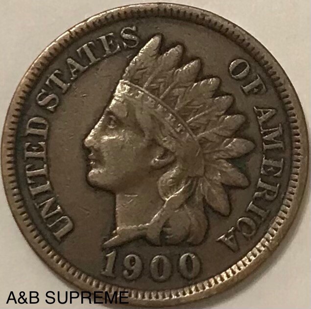 1900 Indian Head Cent Penny VF-XF Very Fine-Extremely Fine From Estate