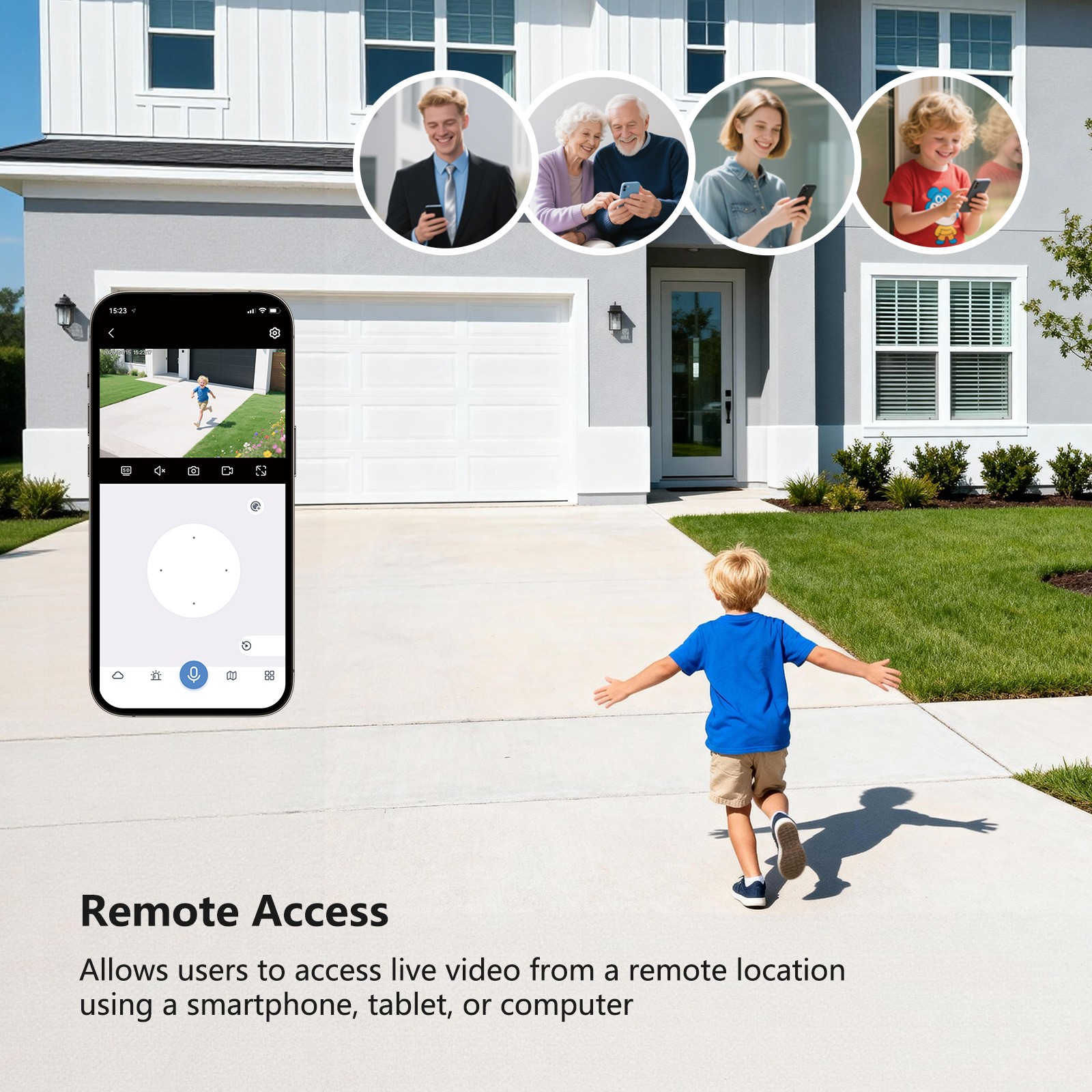 JENNOV 5MP NVR Security Camera System Outdoor 1TB HDD Home CCTV Kit Remote View