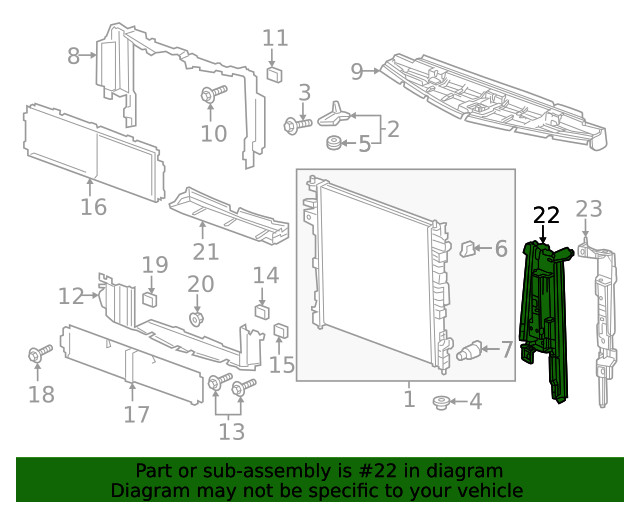 Genuine GM Side Baffle 84827288