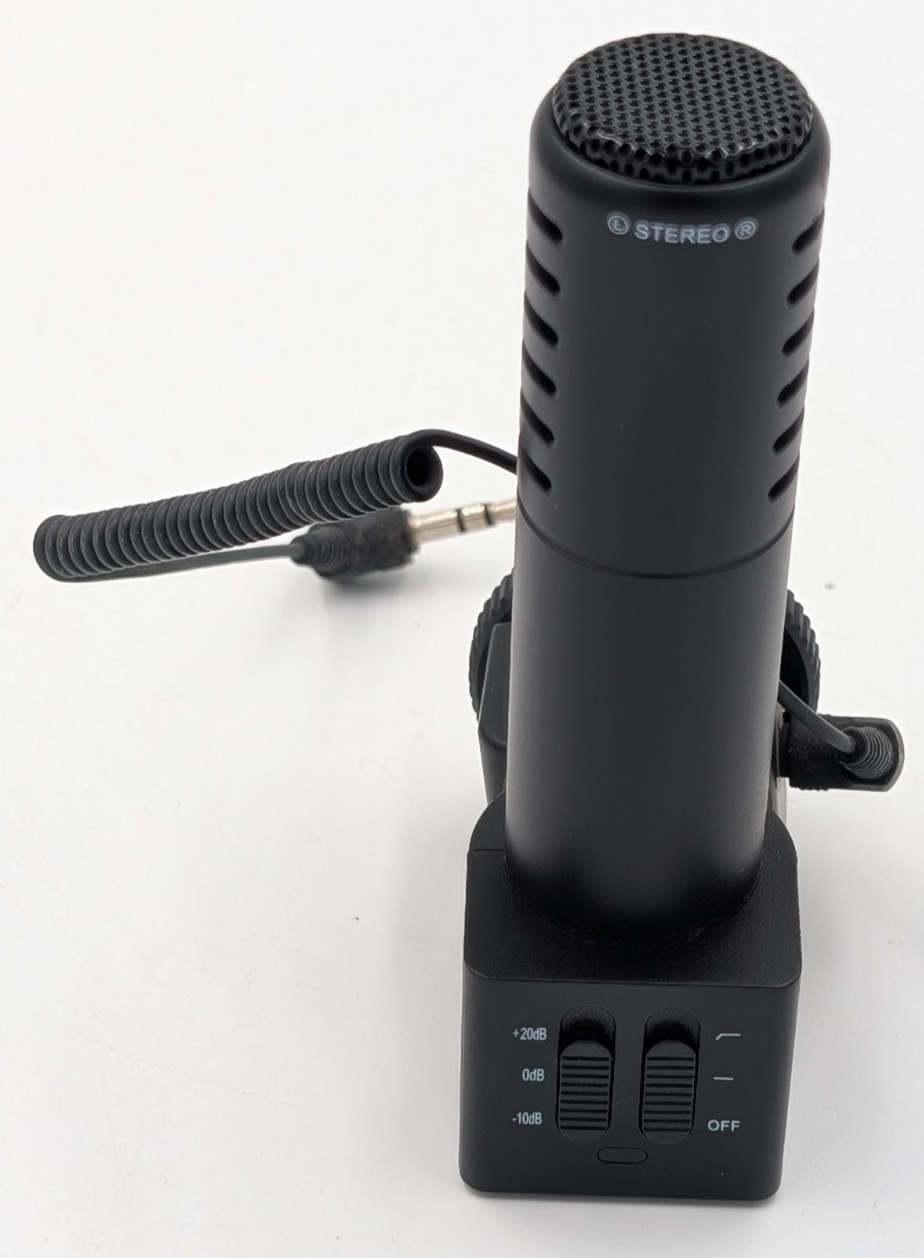 Video Camera Camcorder Stereo Microphone Model M105 UNTESTED