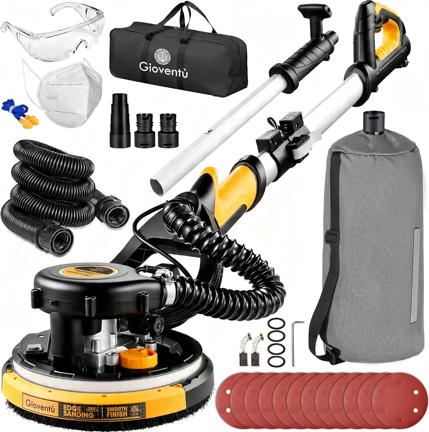 Electric Drywall Sander 750W Dustless Popcorn Ceiling