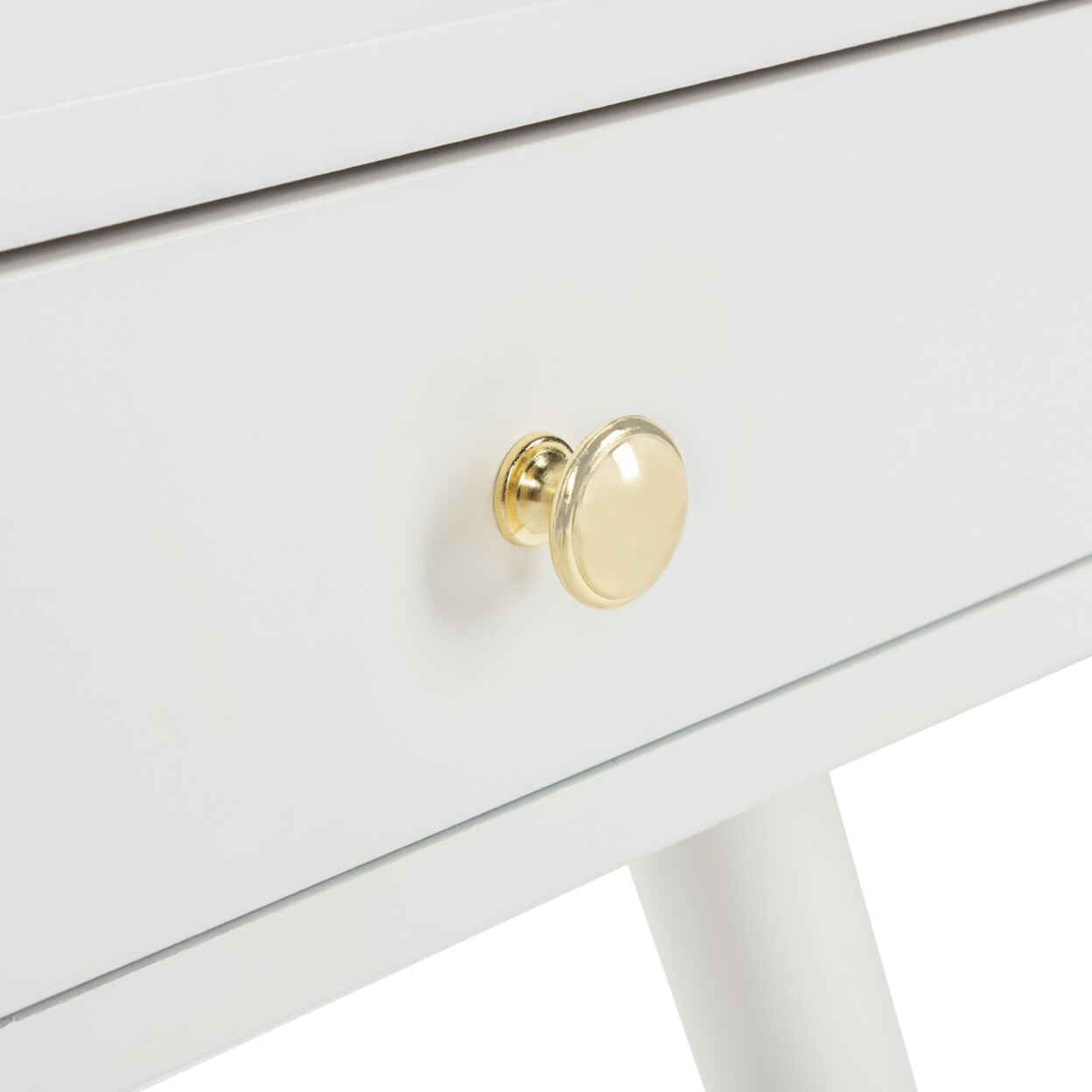 SAFAVIEH Levinson Gold Cap End Table | White / Gold |