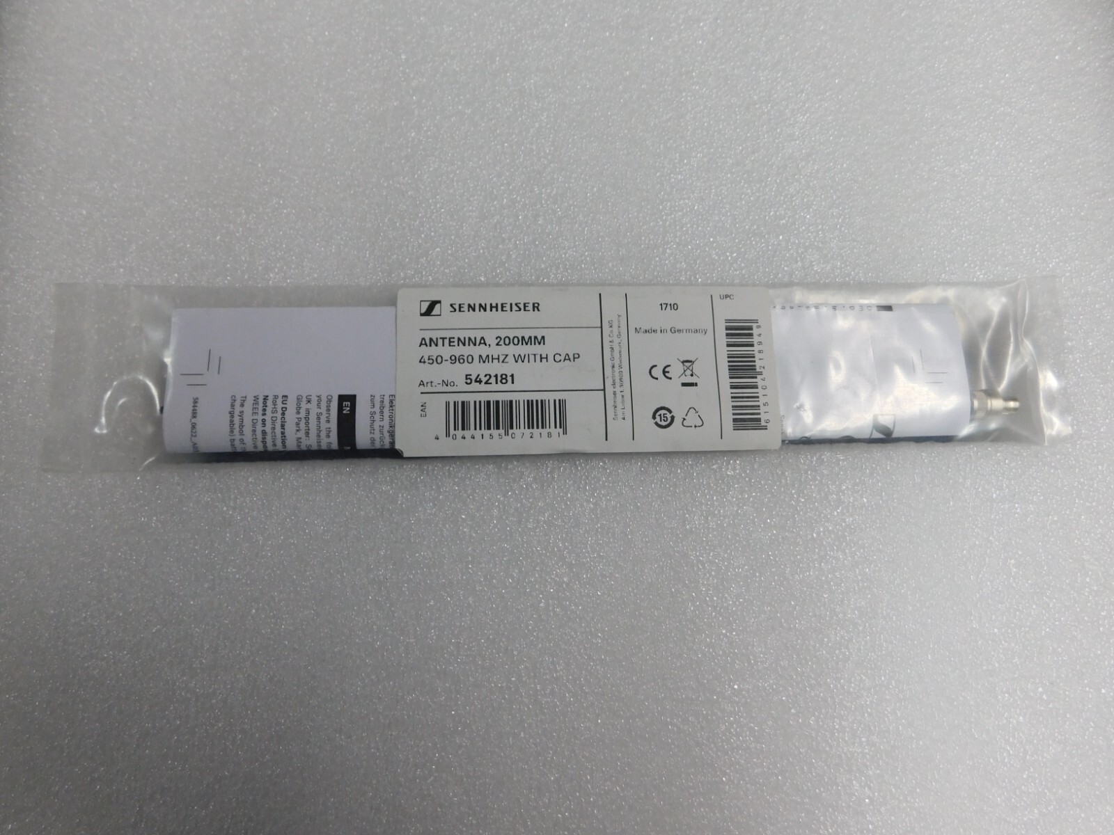 Sennheiser 200mm Antenna with Cap #542181