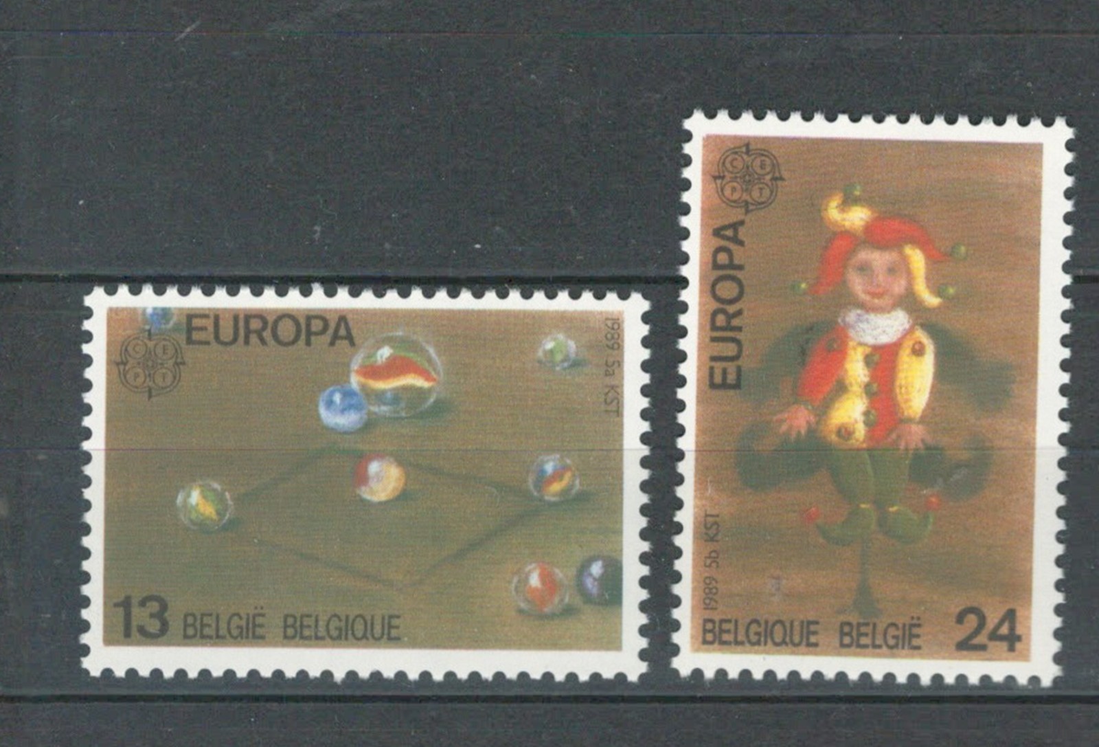 BELGIUM EUROPE CULTURES CHILDREN GAMES  MNH SET LOT (DANCE 147)