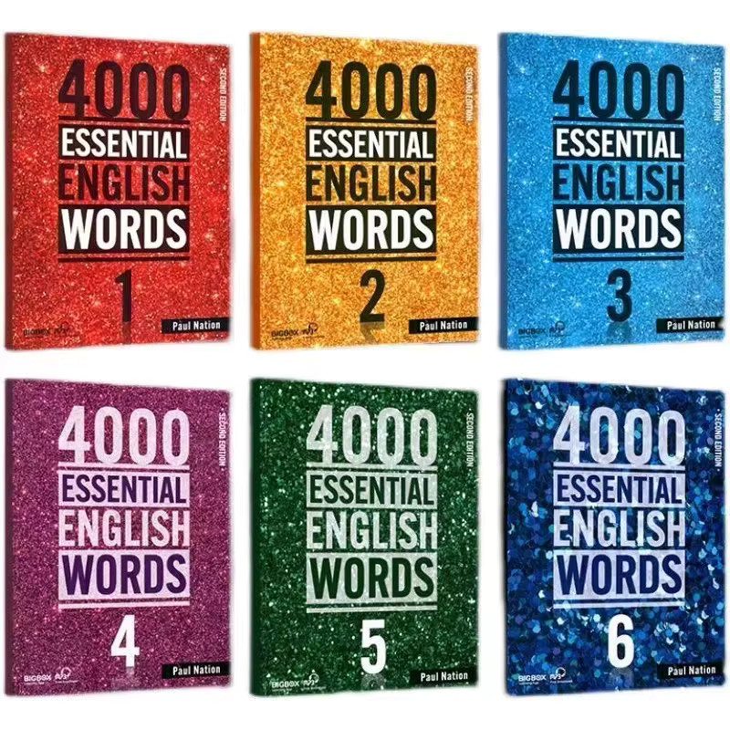 6 Books/Set New 4000 Essential English Words 1 - 6 Core Vocabulary Textbook for