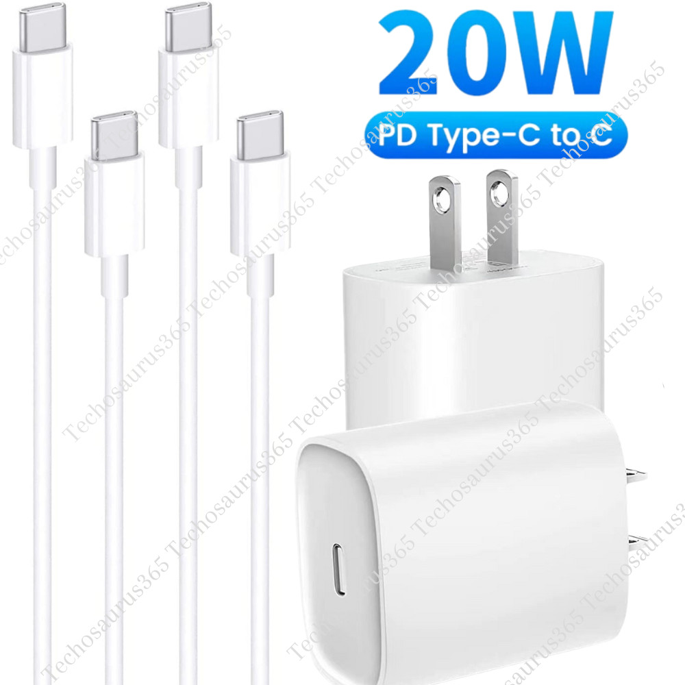 For Samsung Galaxy A13 A33 A53 A73 5G 20W PD Fast Wall Charger Dual Type C Cable