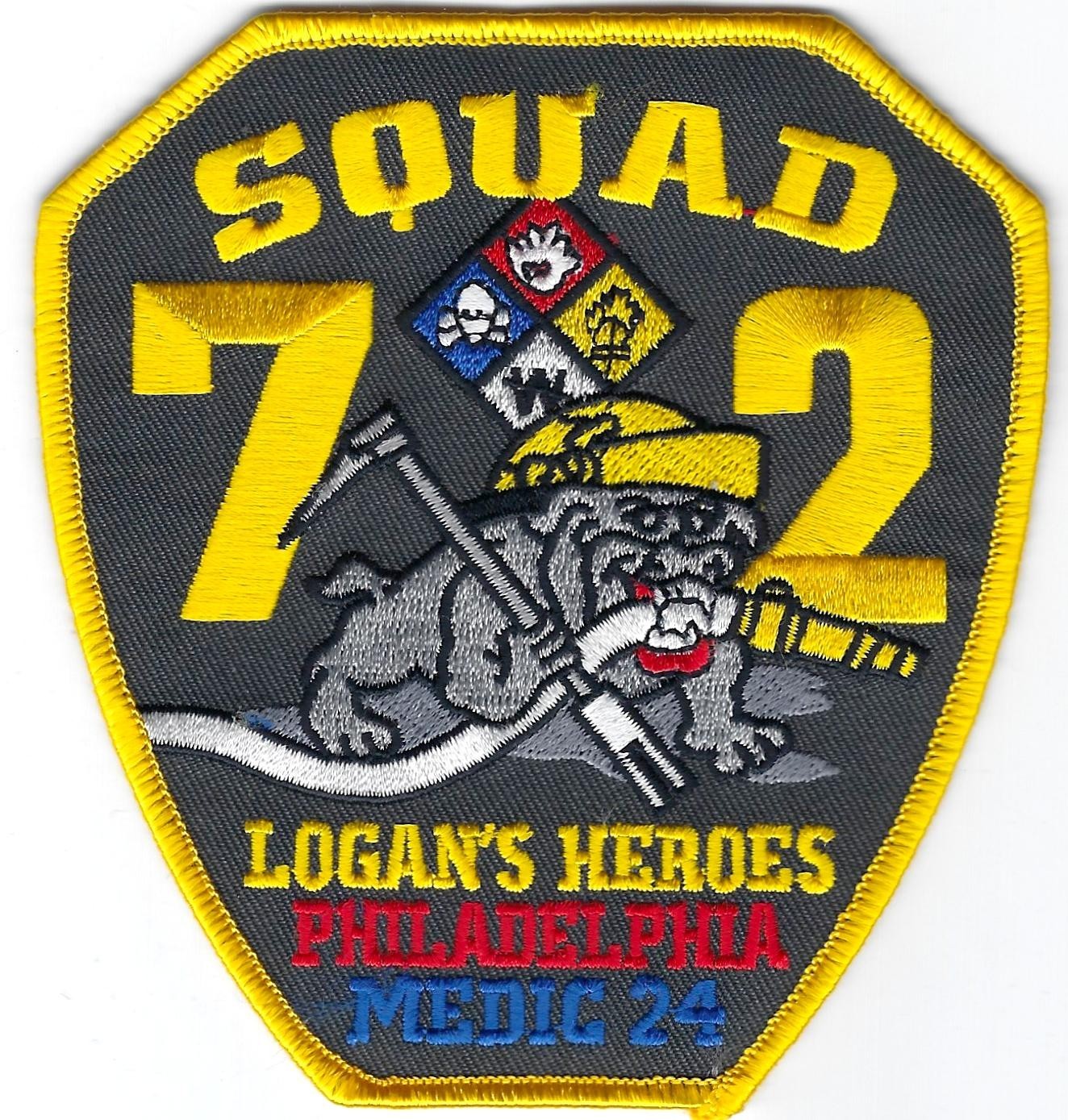 PENNSYLVANIA - City of Philadelphia - Squad 72, Med 24 [ Company Patch ]