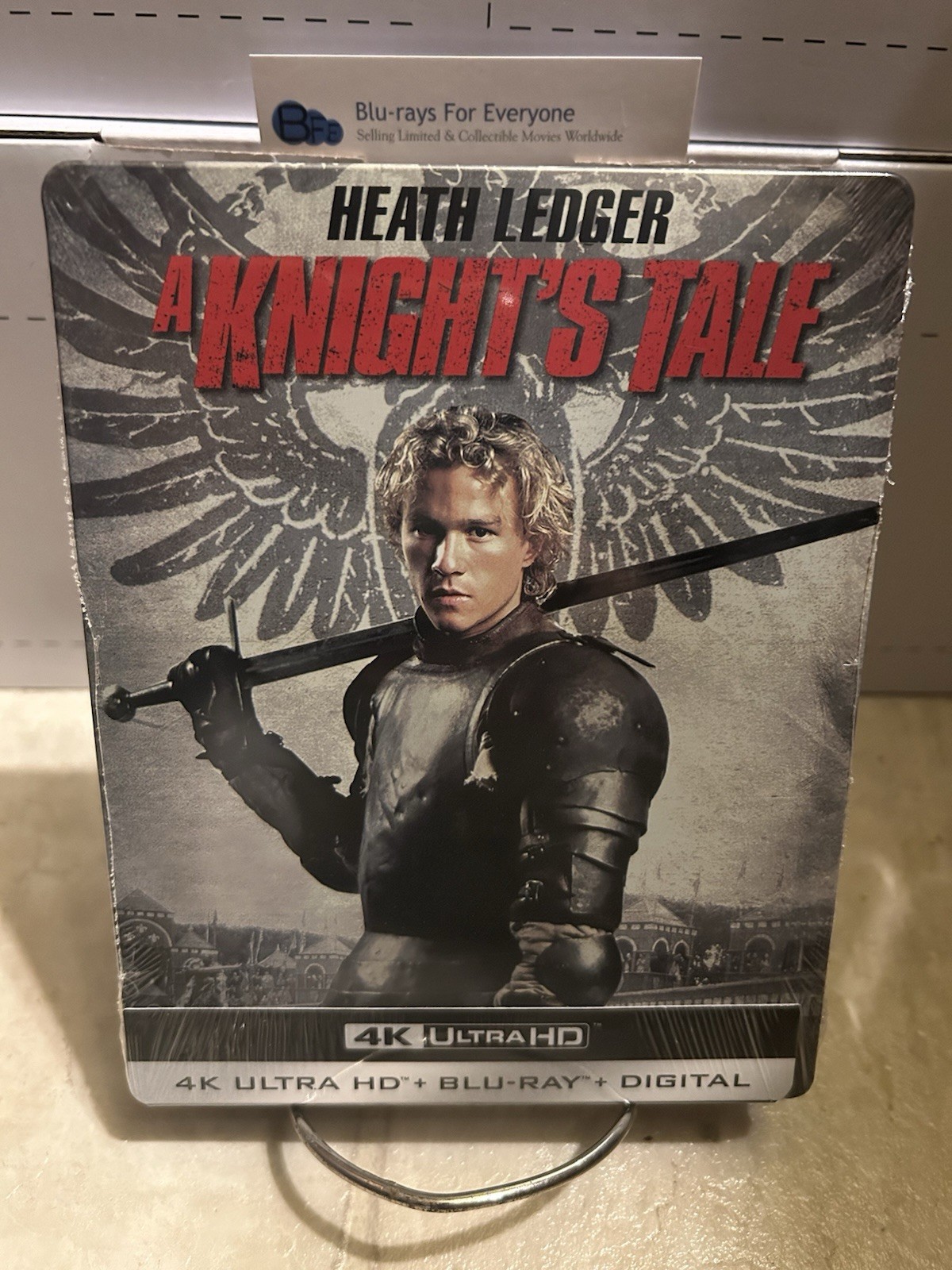 NEW A Knight's Tale 4K SteelBook UHD Blu-ray [2001] No Dent - Ships Next Day