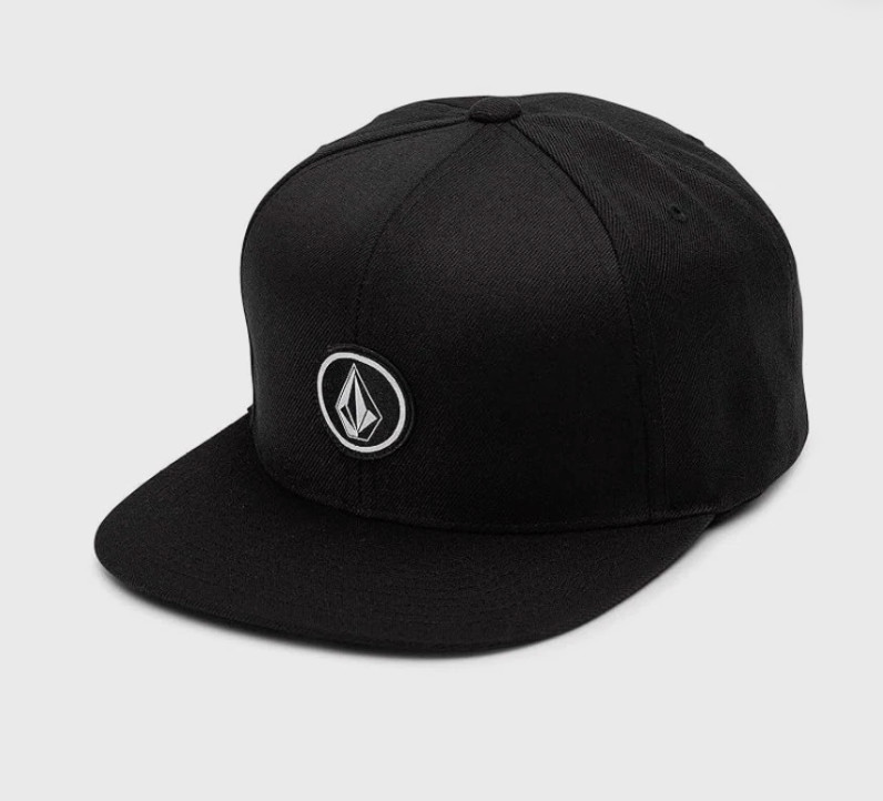 Volcom Hat Snapback Black Adjustable Quarter Twill New Black Noir New