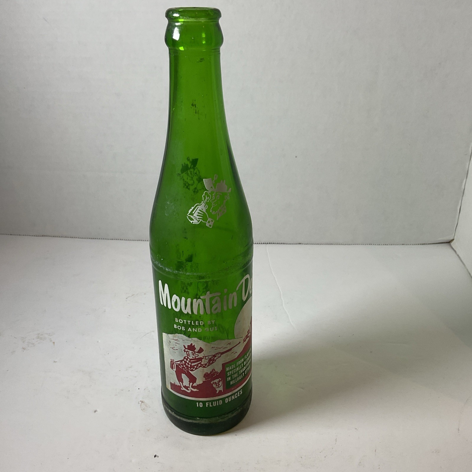 Vintage Mountain Dew Bottle 10 Oz Bottled By Bob And Gus