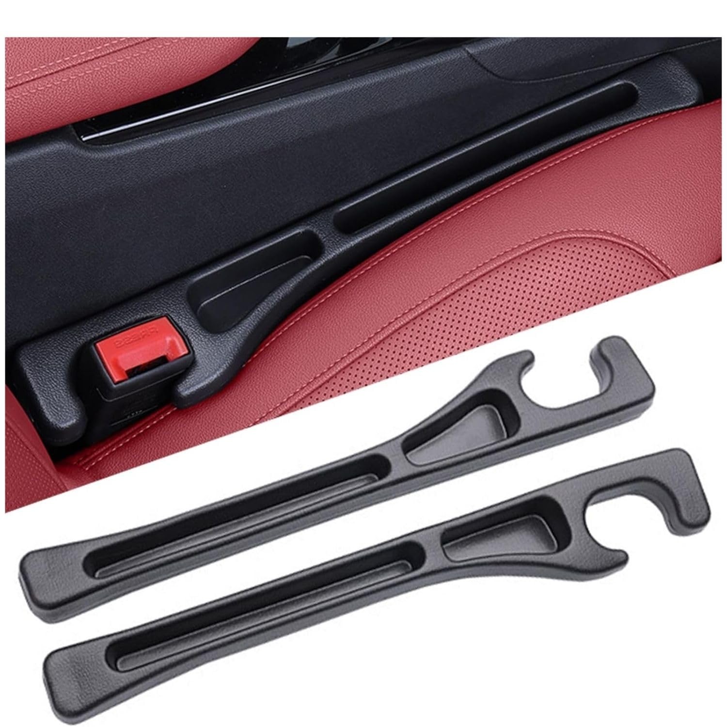 Car Seat Gap Filler 2 Pack, Universal Car Seat Gap Organizer, Fit for Car Sea...