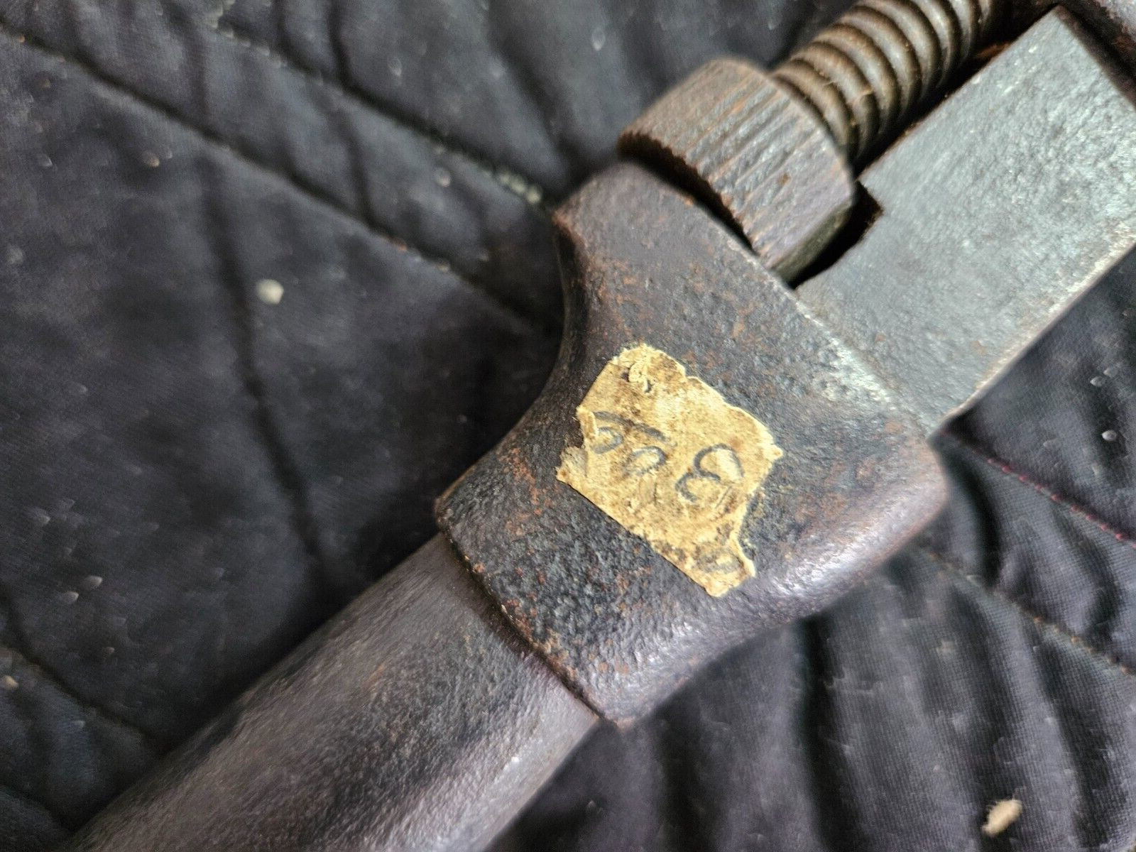 Antique Tools: Monkey Pipe Wrench ~ Wooden Handle ~ 12"