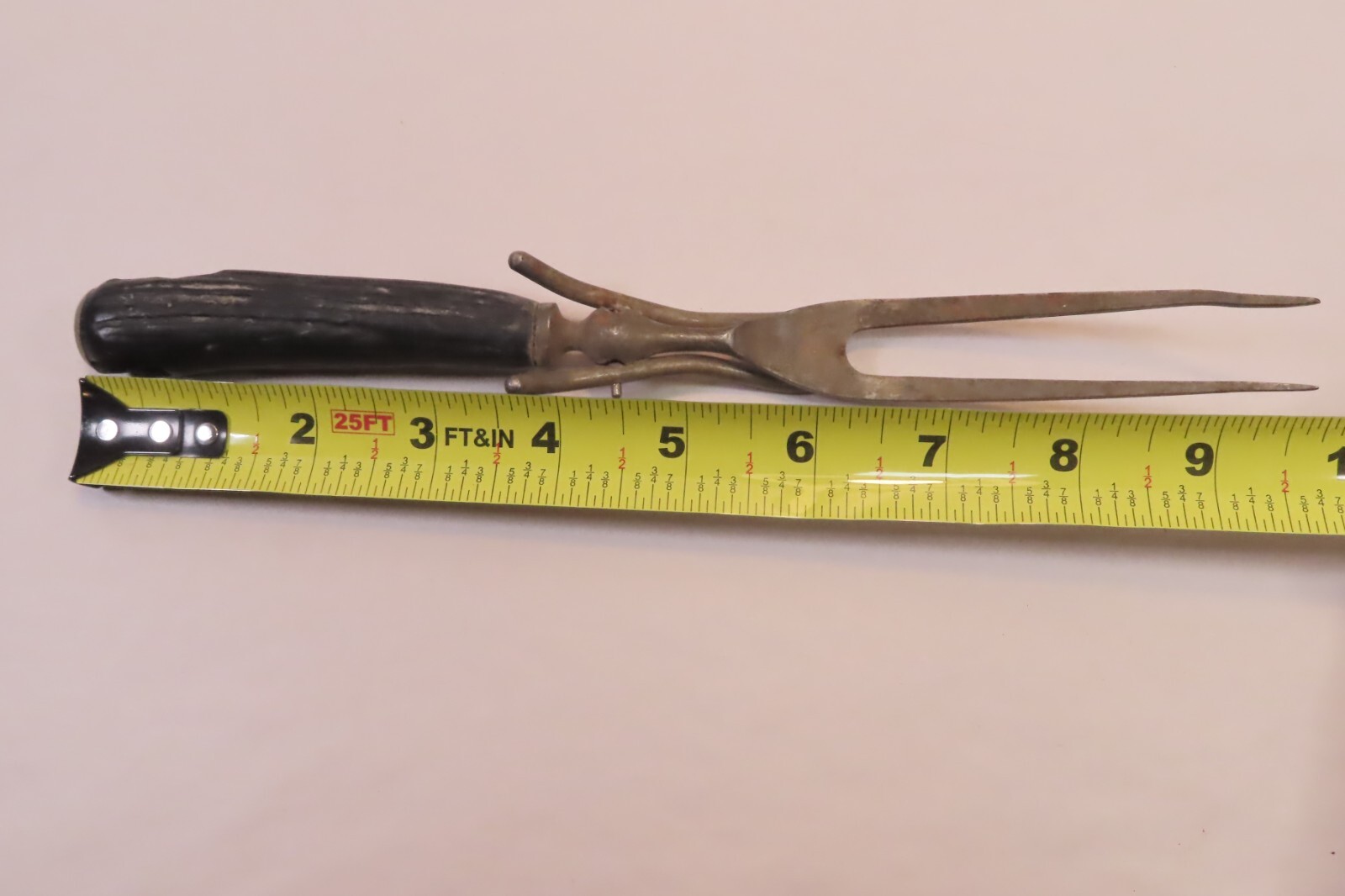 Antique Civil War Era Carving Fork and (6) Dinner Forks
