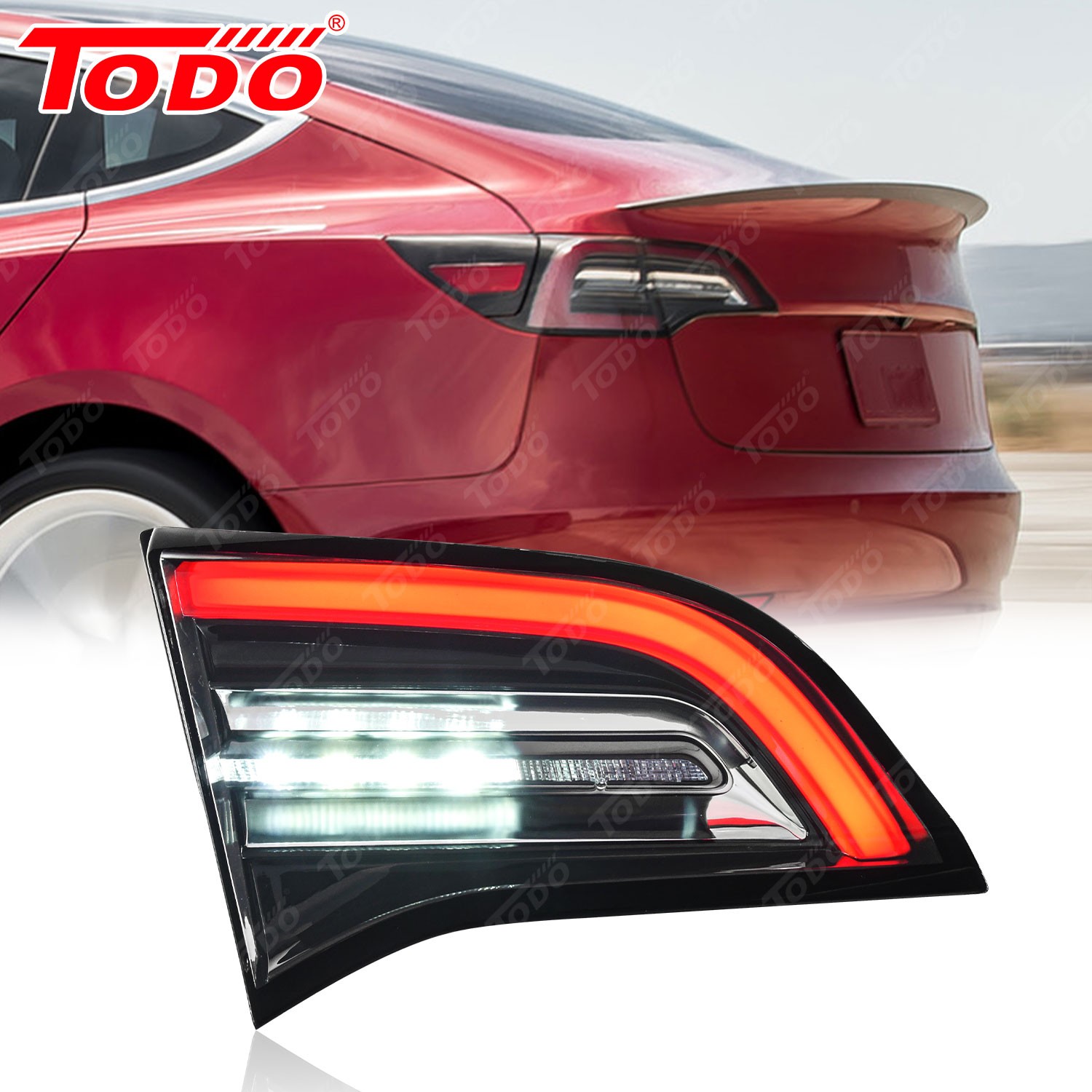 For 2017-2022 Tesla Model 3 Full LED Rear Tail Light 3-Pin Left Driver Side New