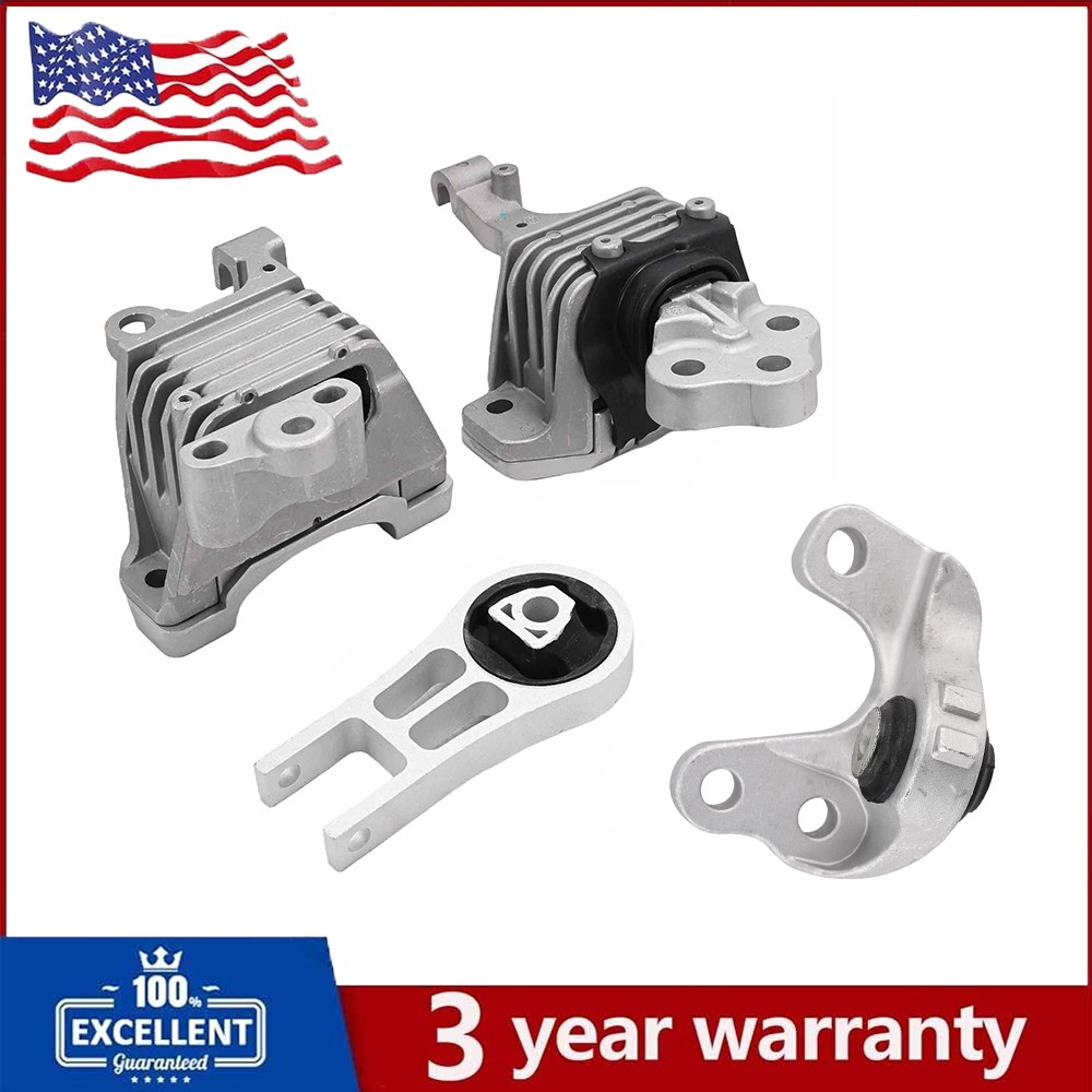 O321 Fits 2014-2022 Jeep Cherokee 3.2L AUTO Motor & Transmission Mount Set 4pc
