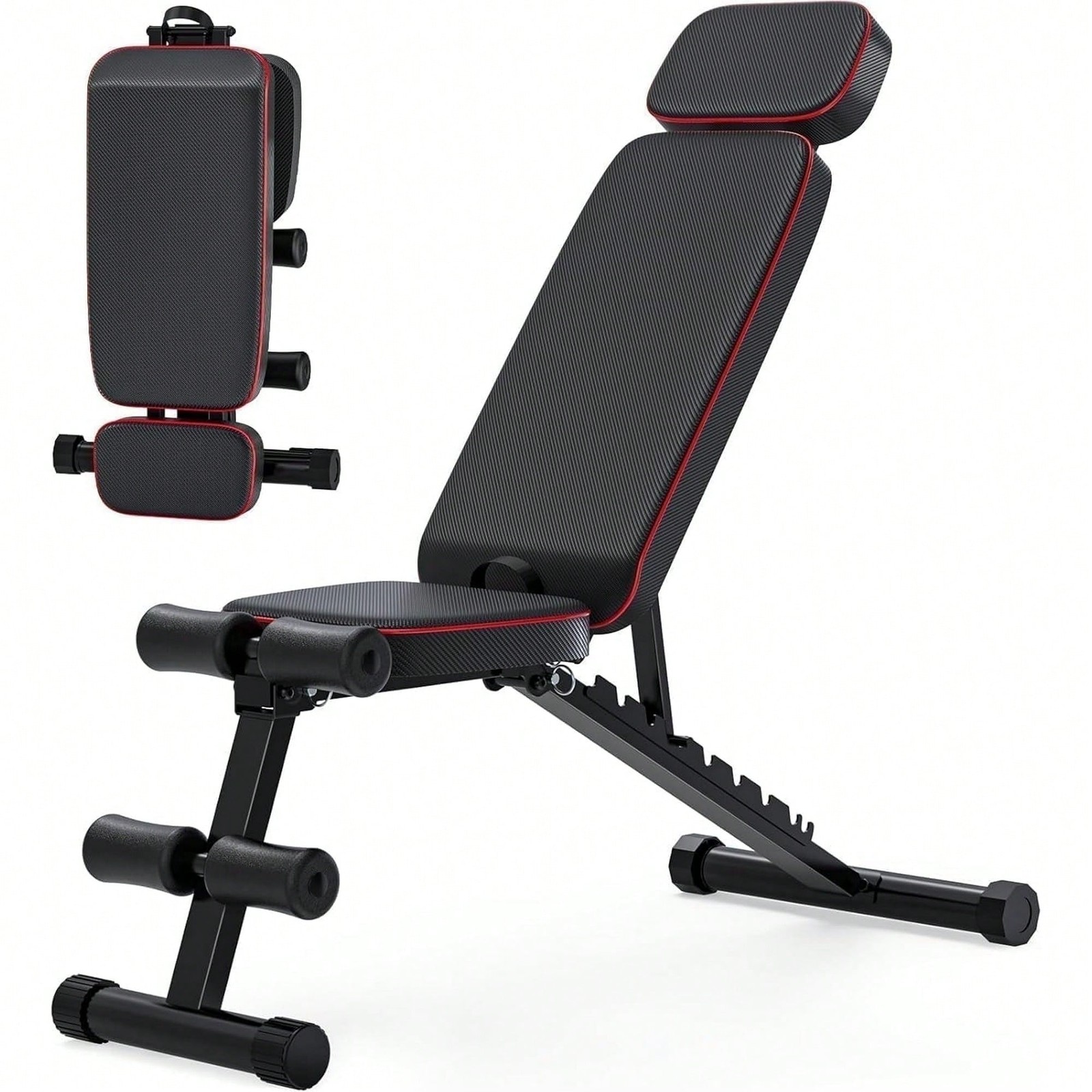 GIKPAL 9 Positions Adjustable Weight Bench, Foldable Workout Bench Weight-FGQA
