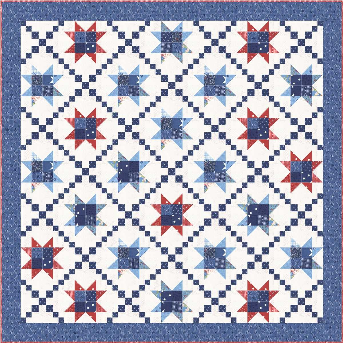 STARS ACROSS AMERICA Quilt Pattern MACKINAC ISLAND Minick & Simpson