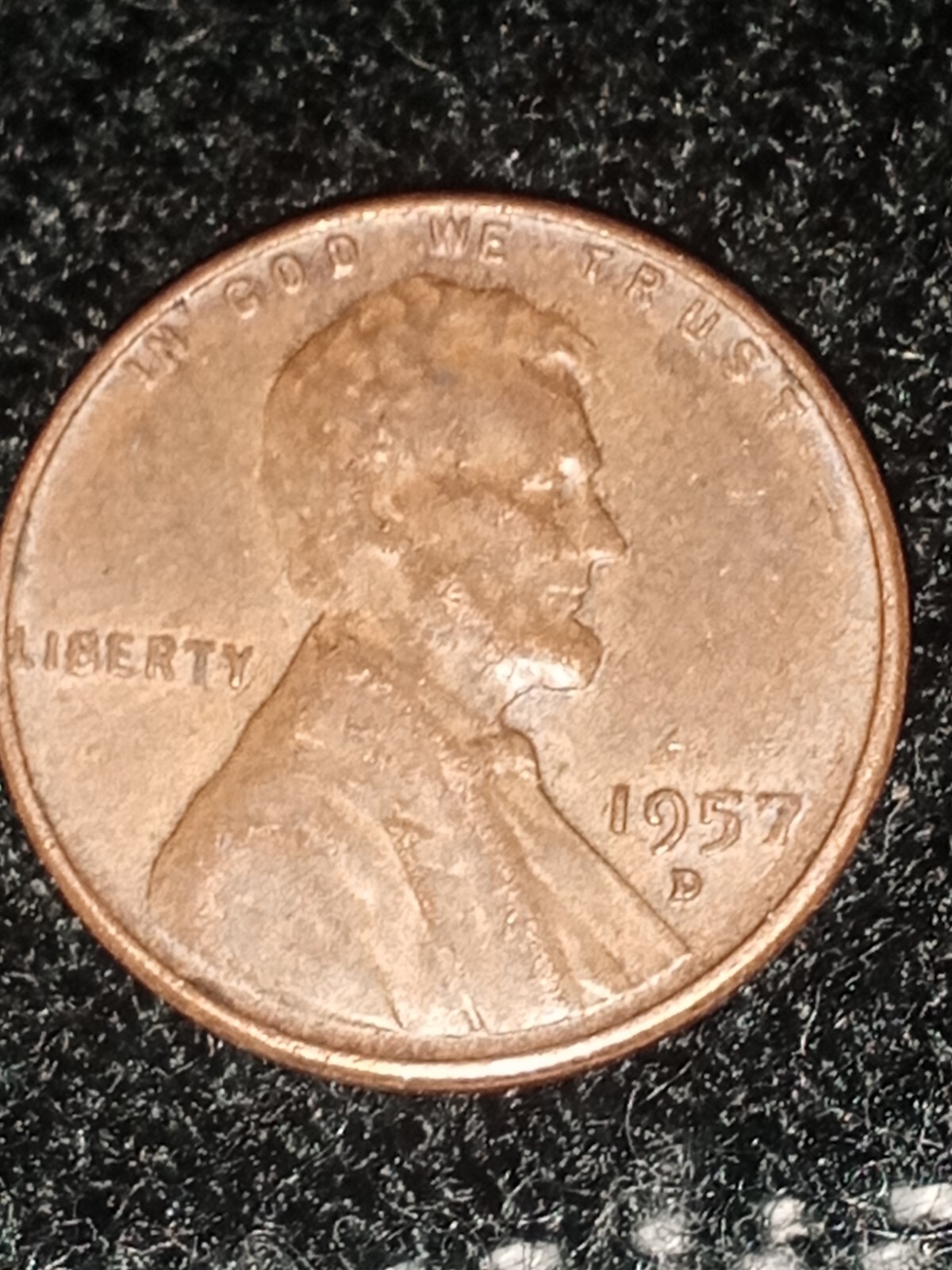 1957 d lincoln wheat penny