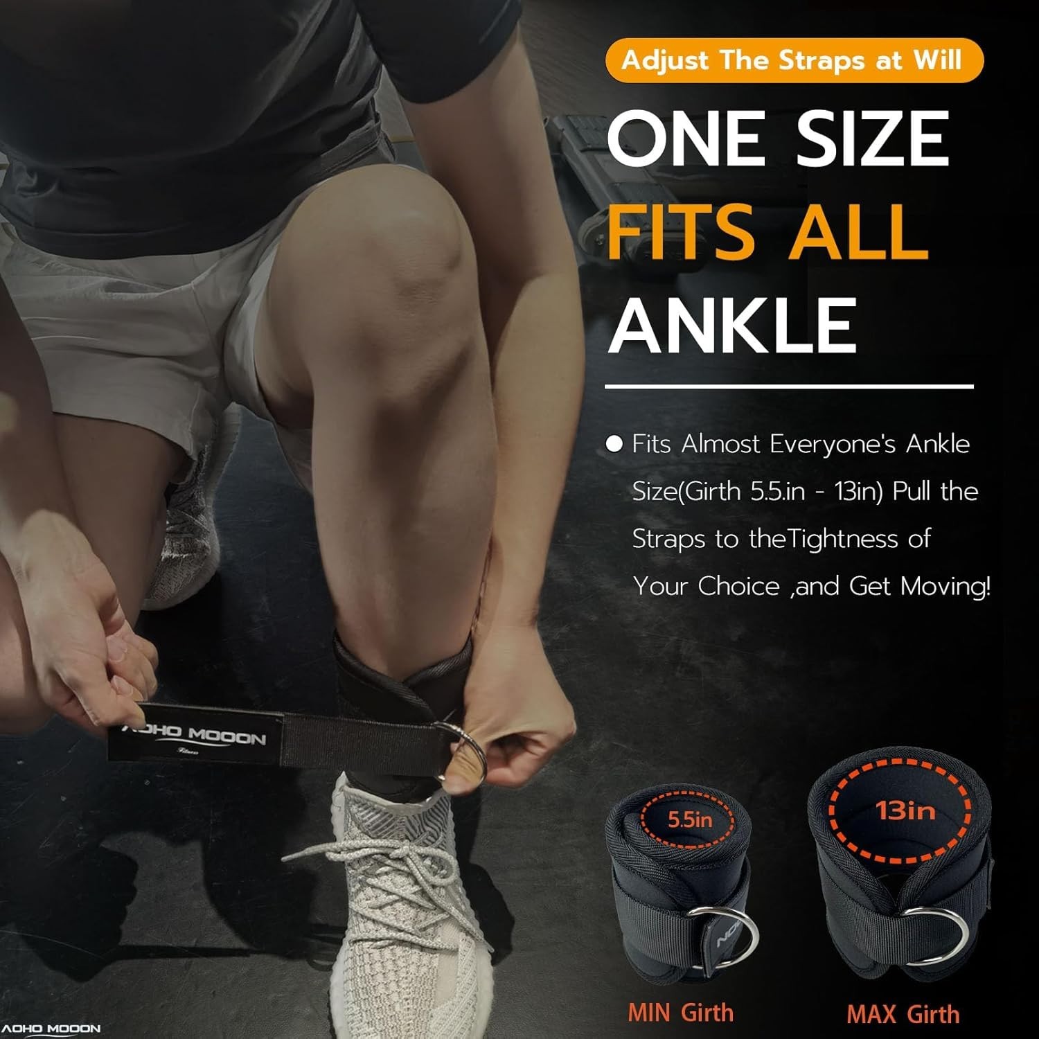 Durable Adjustable Ankle Straps for Cable Machines – Perfect for Glute Workouts